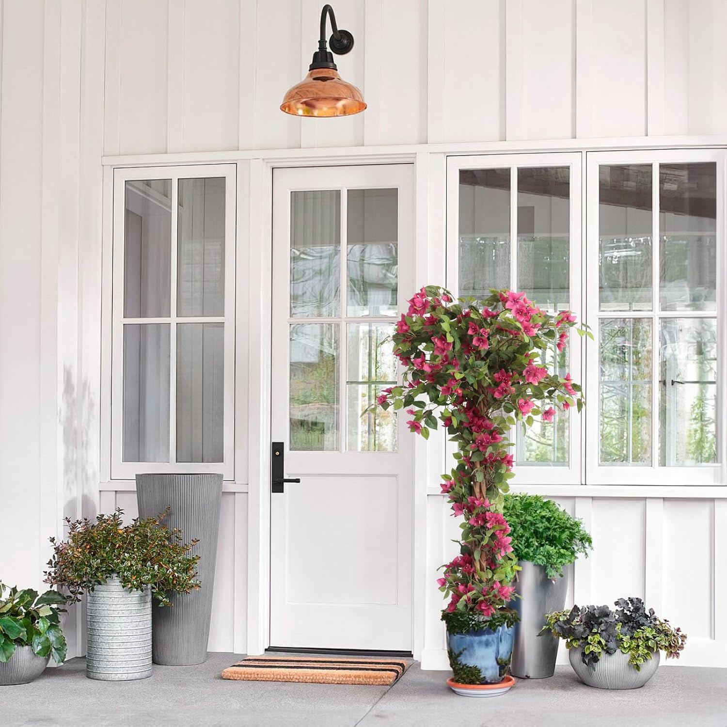 5FT Faux Bougainvillea Trees in Pot – Indoor/Outdoor Decor – 2 PCS