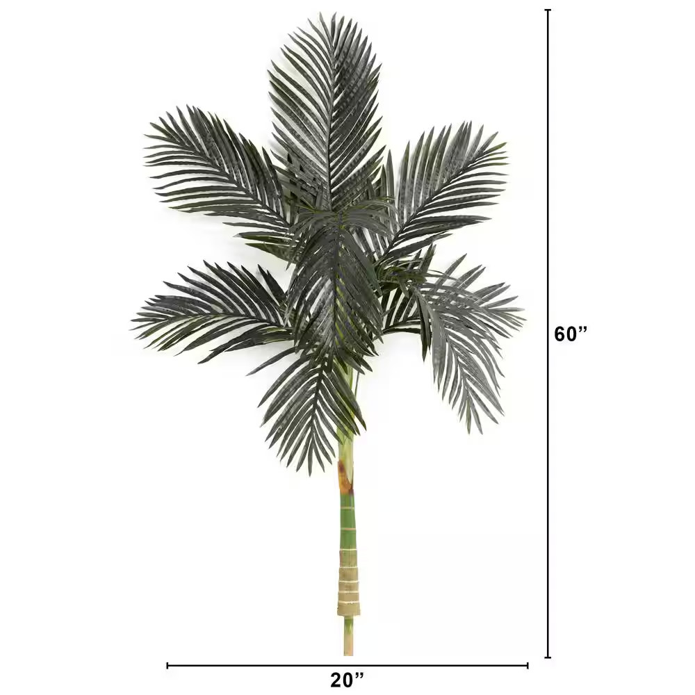 60 In. Green Artificial Golden Cane Palm Tree
