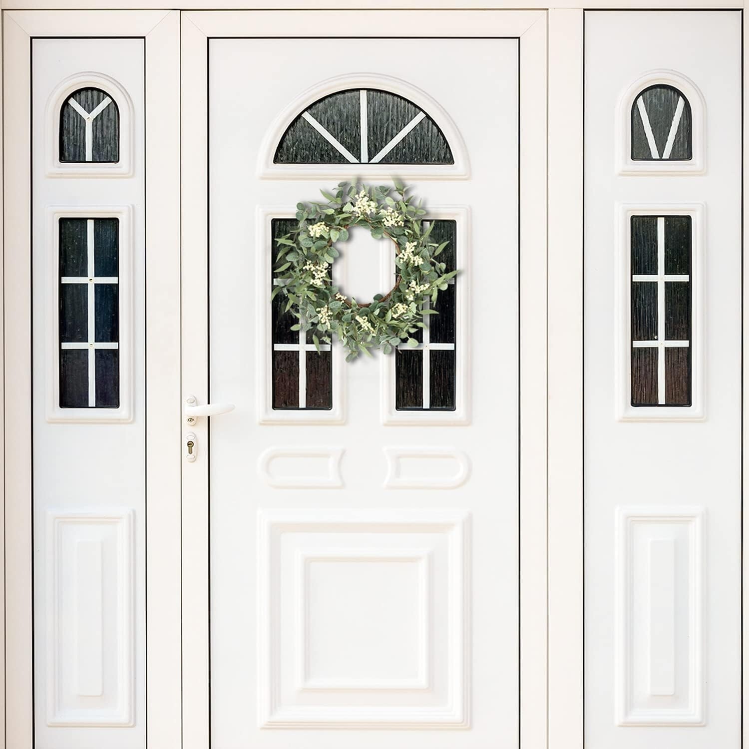 Seasonal Ready 20” Eucalyptus Wreath with Lifelike Design – Elegant Home Accent