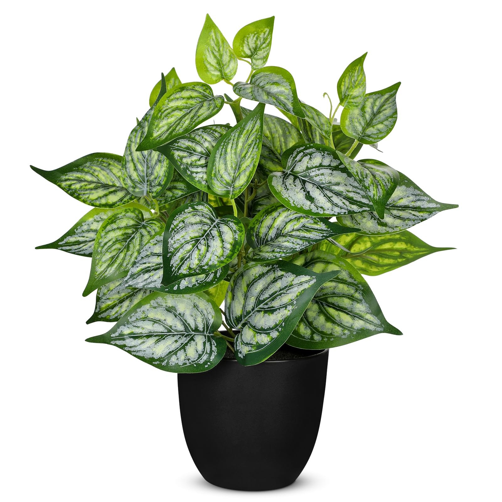 Faux Grape Leaf Vine Potted Ivy Silk Tropical House Plant Indoor Shelf Decor