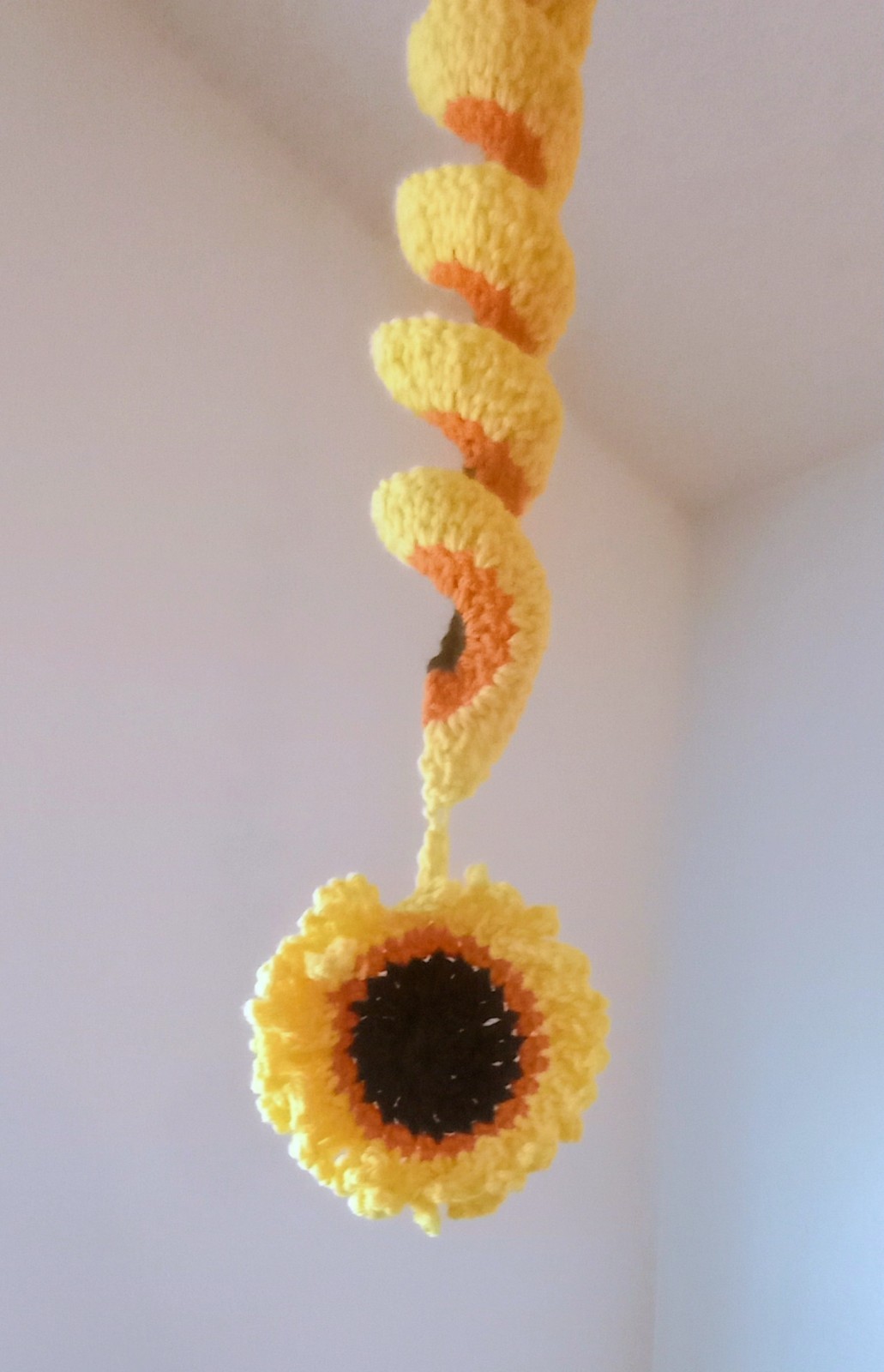 Crochet Sunflower Spinner Home and Garden Decor