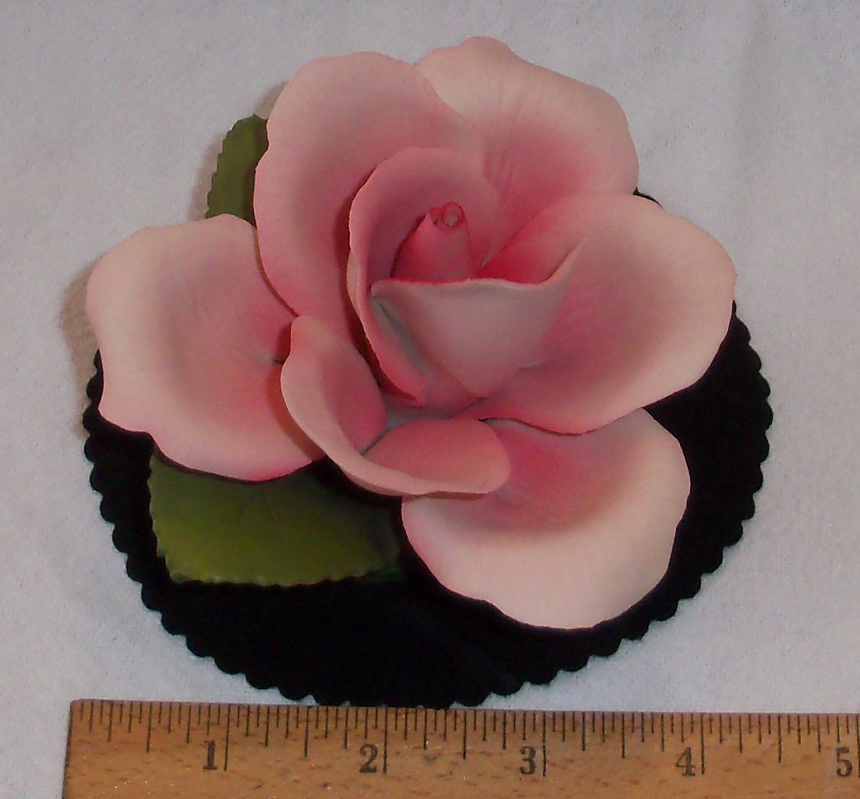 CAPODIMONTE PORCELAIN PINK ROSE BY NAPOLEON OF ITALY – CLASSIC LADIES GIFT