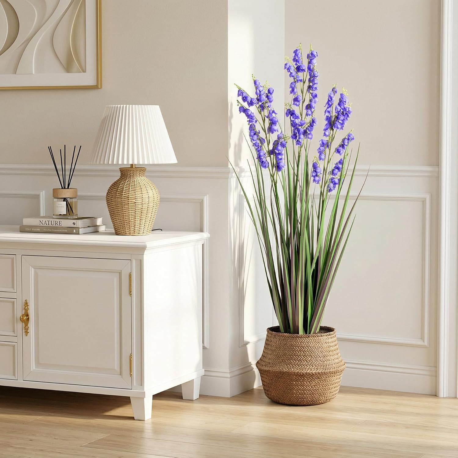Ttranewsoo Green Onions Home Decor Fake Plants Lily of the Valley Snake Plant Ho