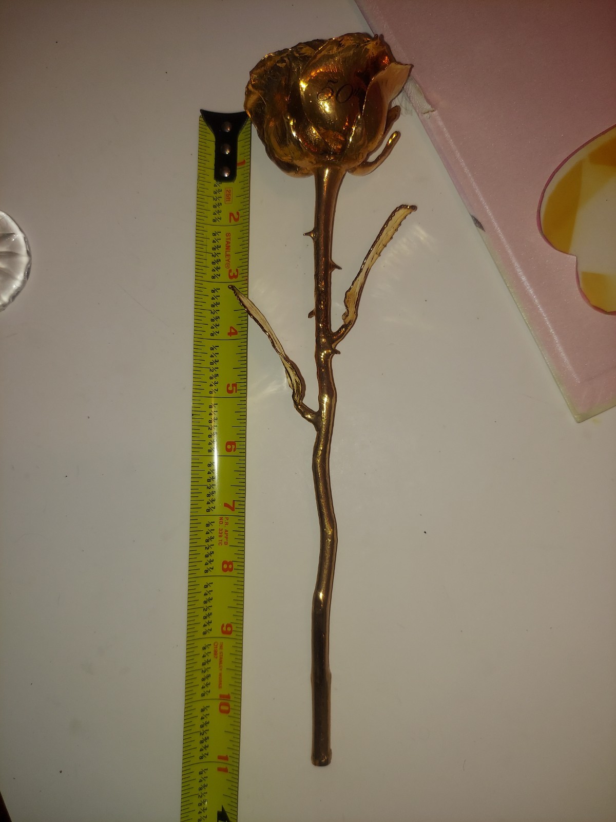 50th Anniversary Forever Rose 24k Finish. Preserved Rose.