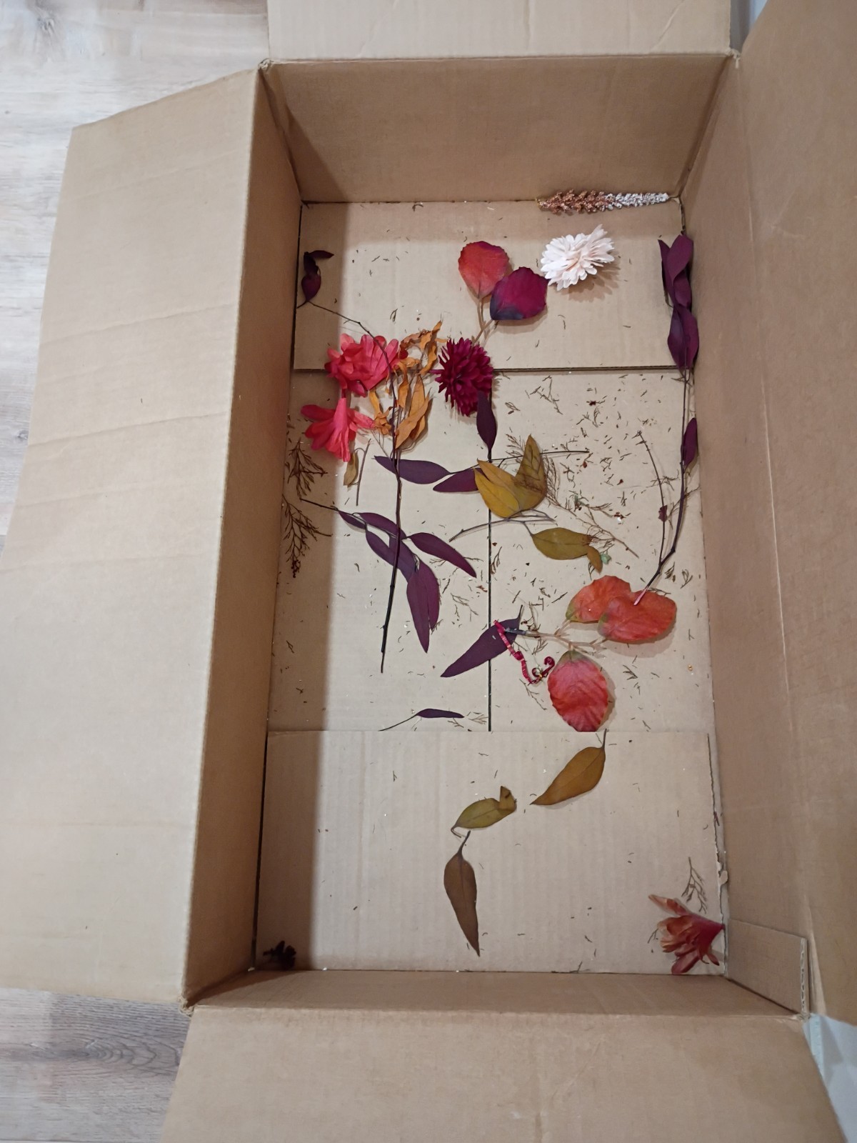 Artificial Stems Picks Flowers; Brown, Orange, Purple