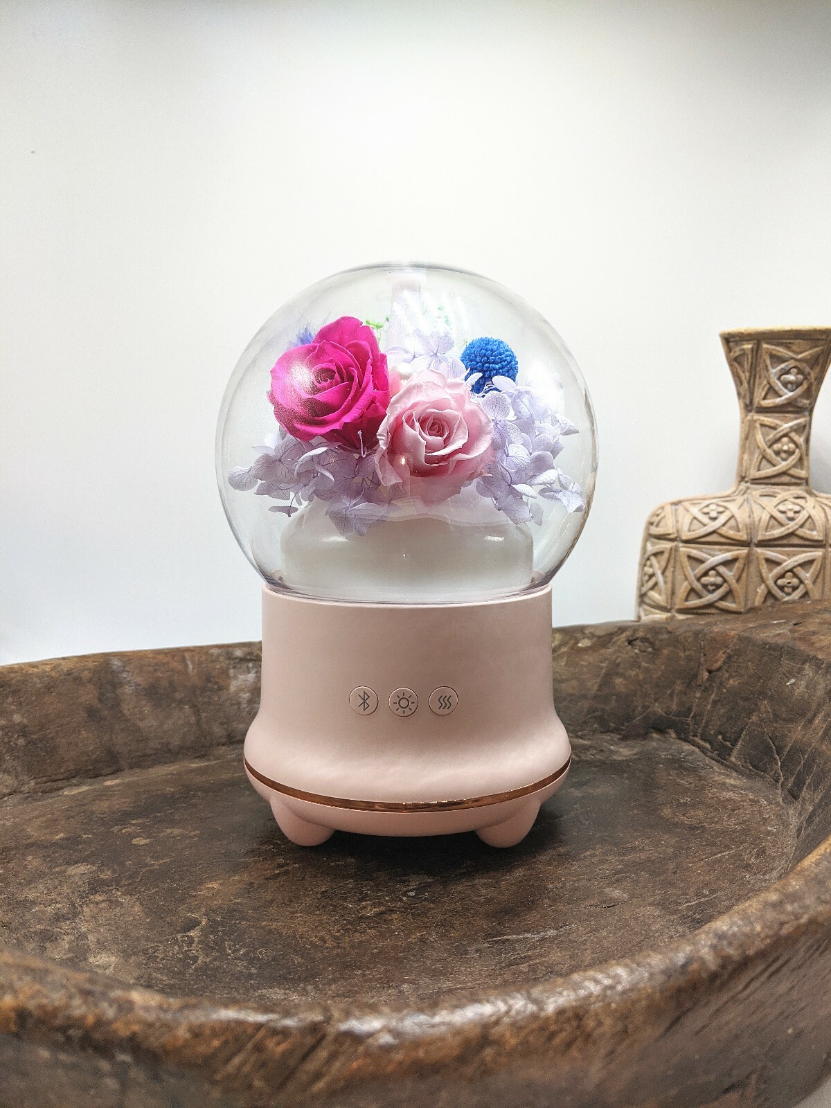 Essential Oil Diffuser Speaker Bluetooth PINK Humidifier w/ LED Night Light