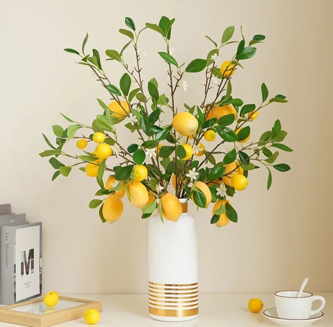 Natural Touch Lemon Branch Stem – 70 cm