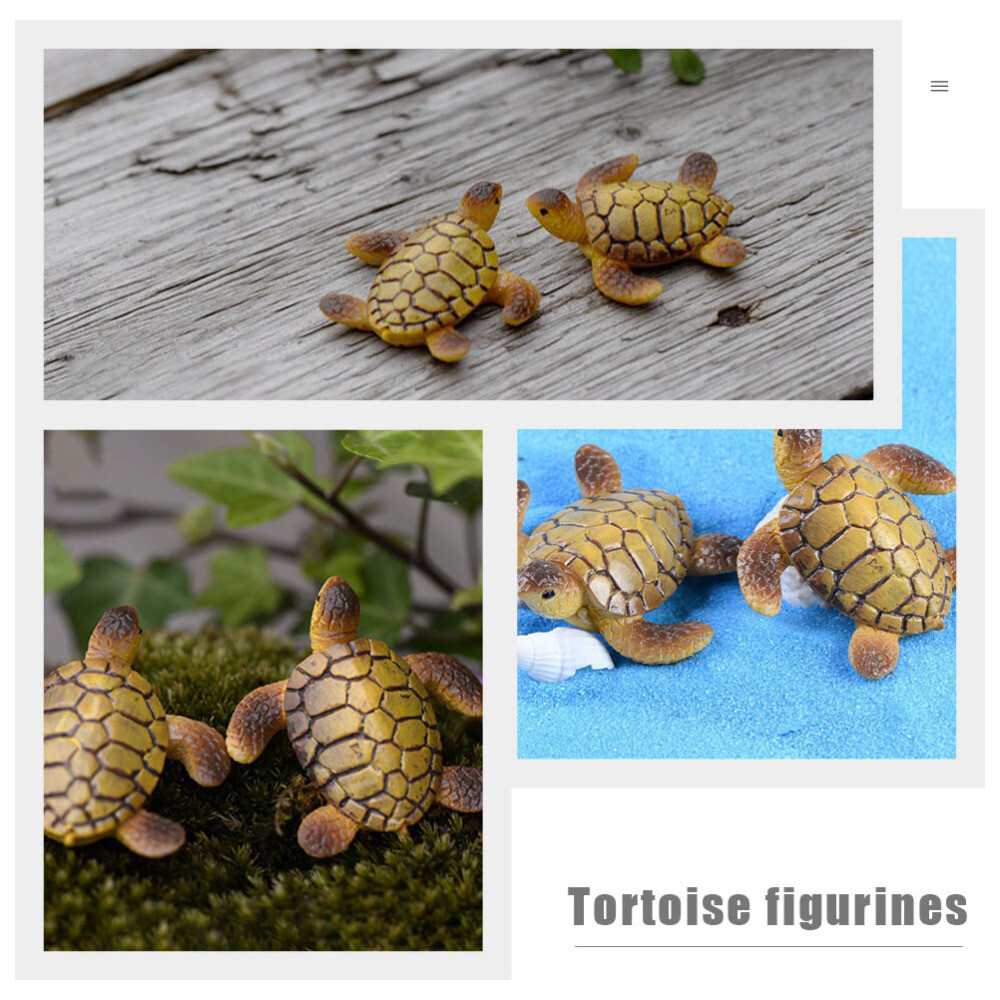 20PCS Miniature Tortoise Resin Simulation Tortoise Resin Tortoise Decoration