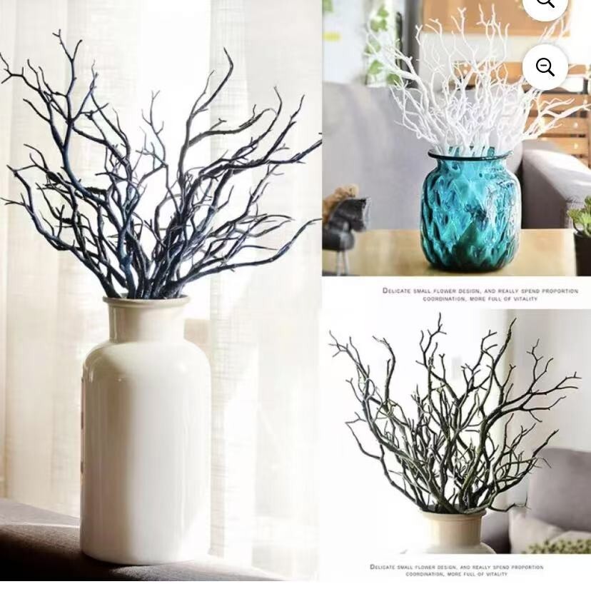20pcs Artificial Tree Branches for Vase Household Party Decor Stems