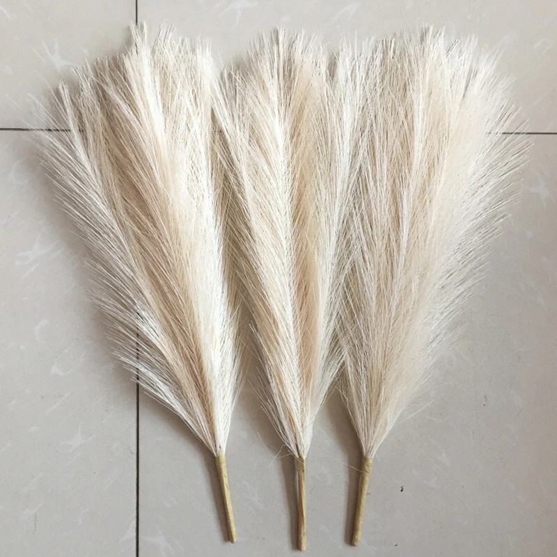 Home Bedroom Decoration Pampas Reed Grass Simulation Photo Drop Background 45cm