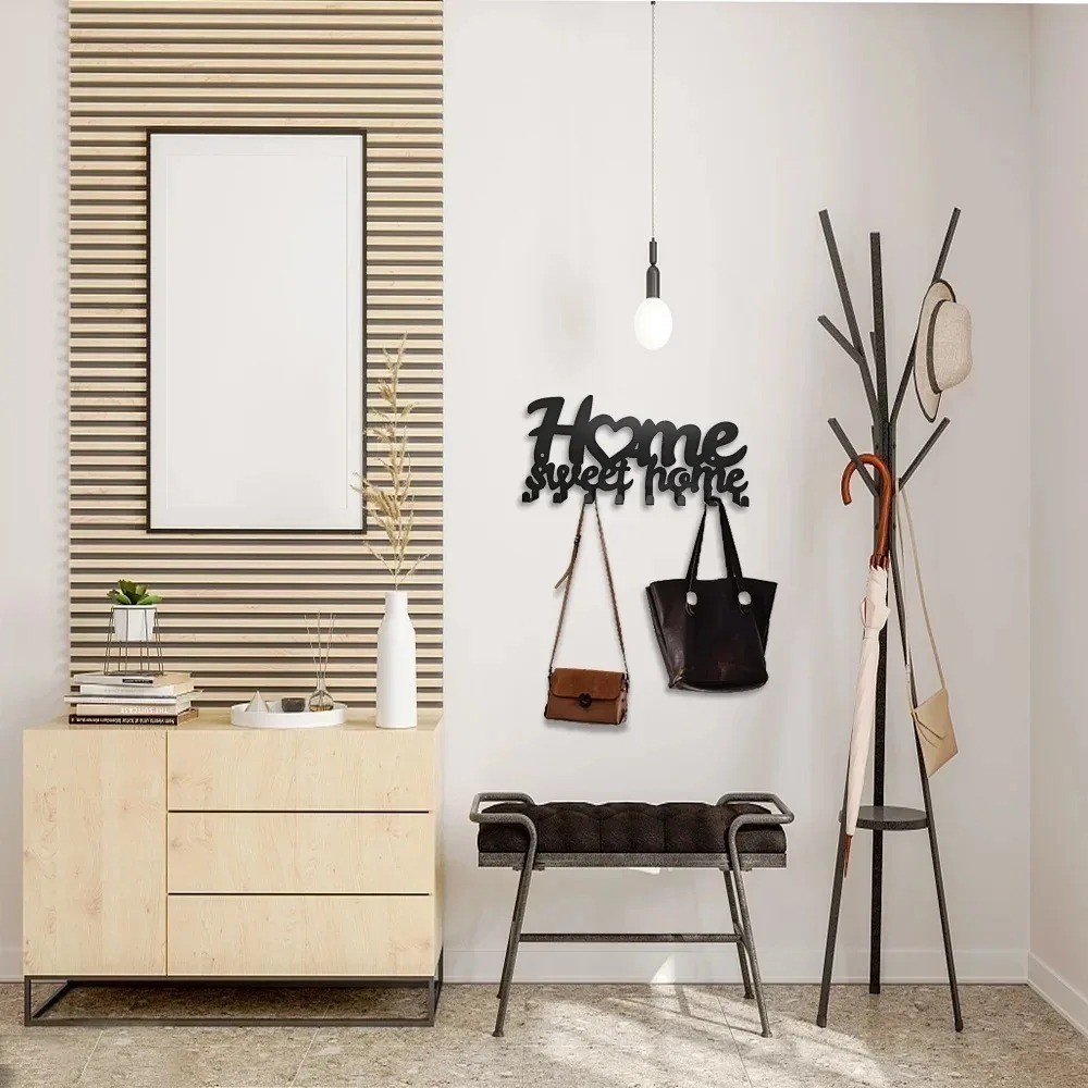 Vintage Lettering Bathroom Wall Decor – Modern Farmhouse Powder Room Sign Art