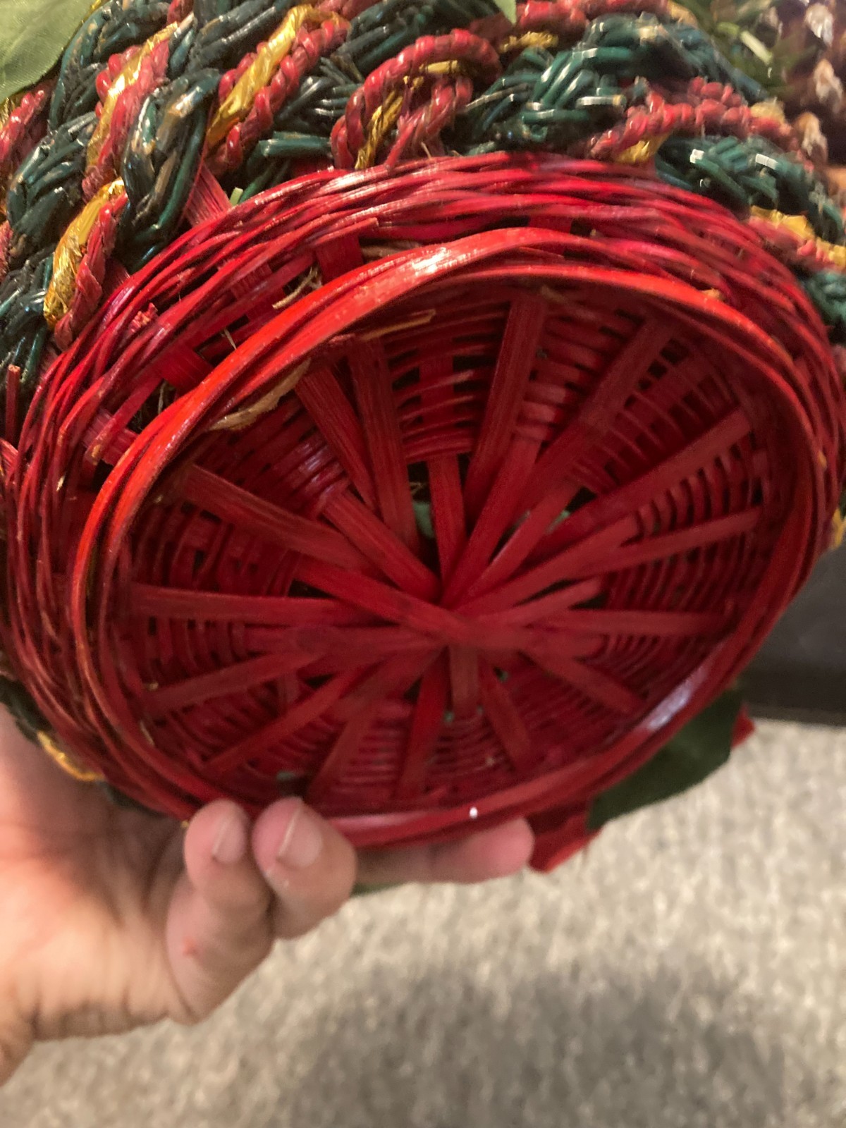 Poinsettia Flowers Artificial Christmas Bouquet Centerpiece