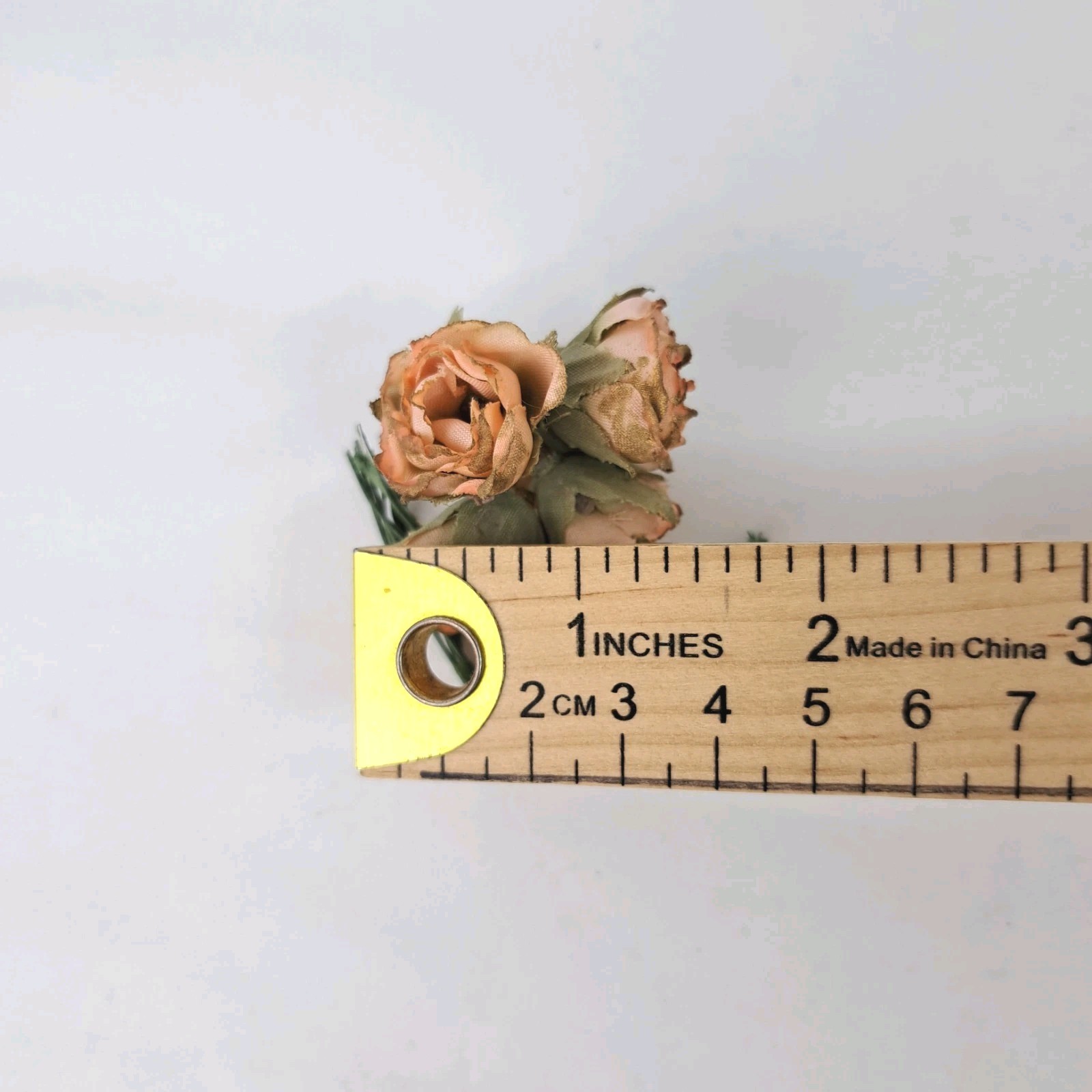 Lot Of 21 Mini Artificial Craft Flowers Embellishments Making DIY With Beads