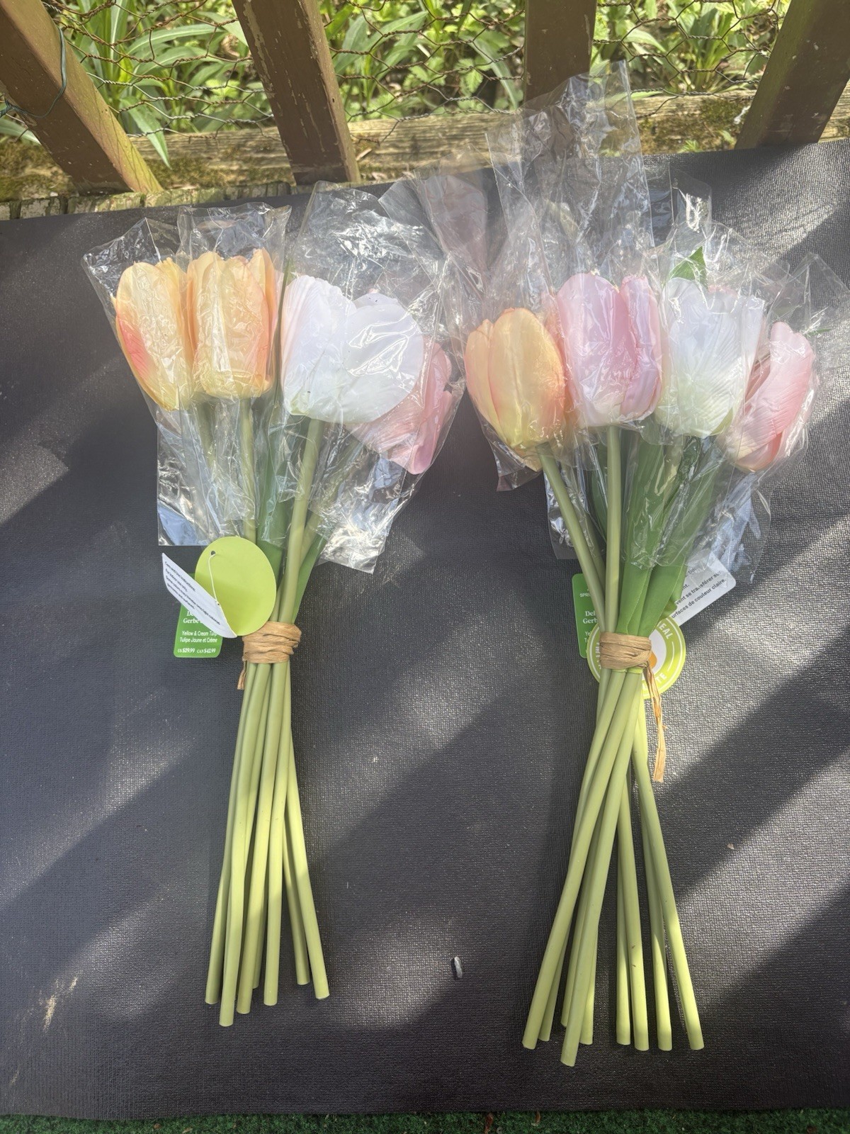 20pc Artificial Tulips Flowers Multi Color Tulips Real Touch Faux Latex Bouquets