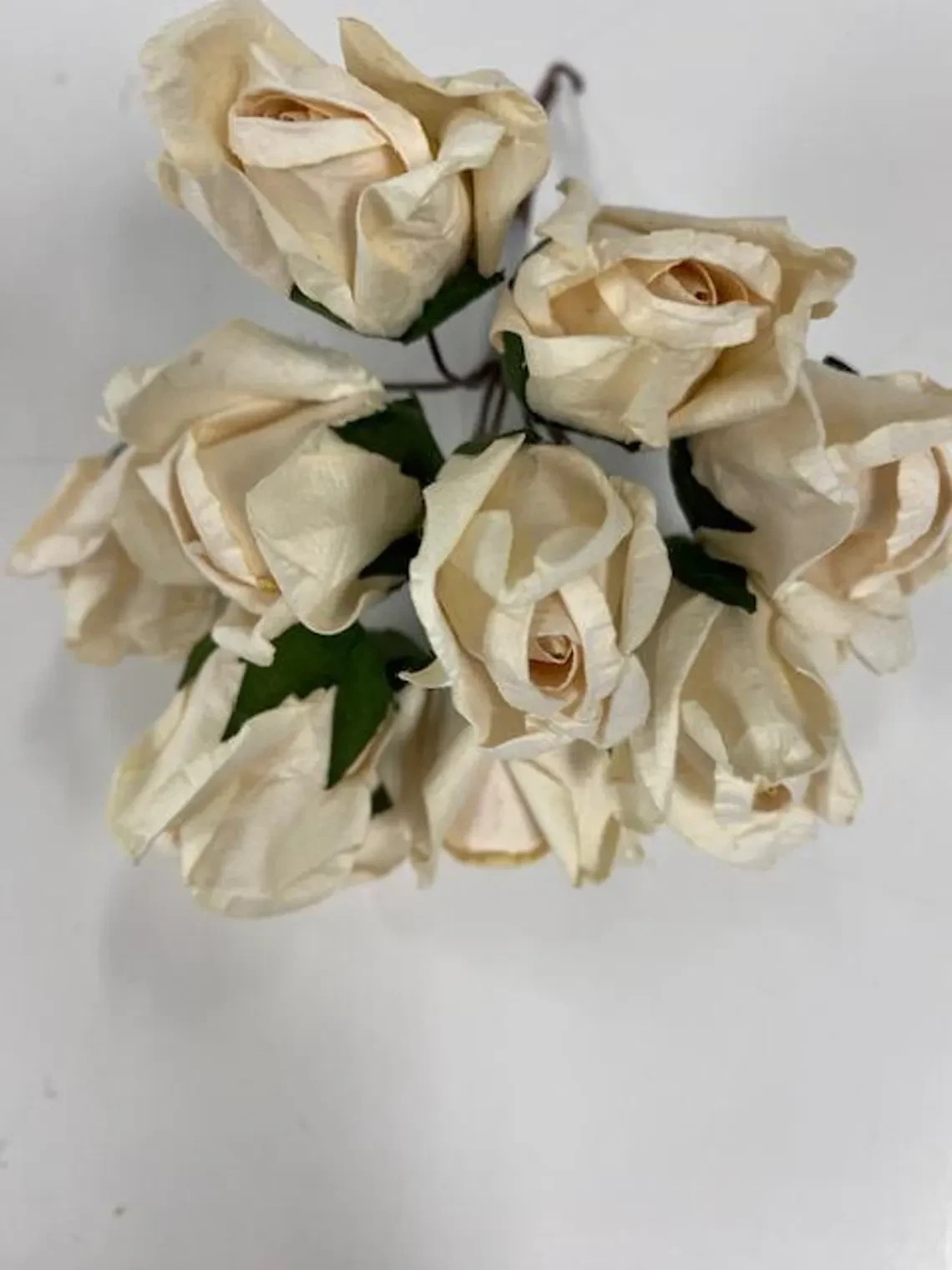 Vintage Faux Cream Rose Buds