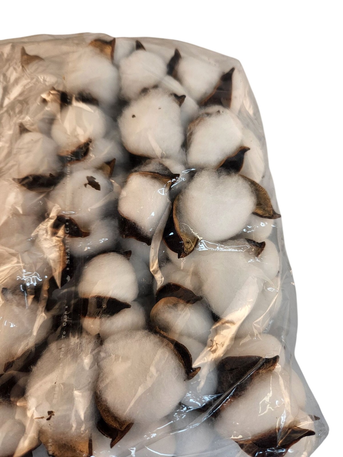 Faux Cotton Pods Dried Natural Husks Craft Supply Pack Of 12 For Wreaths & Flora