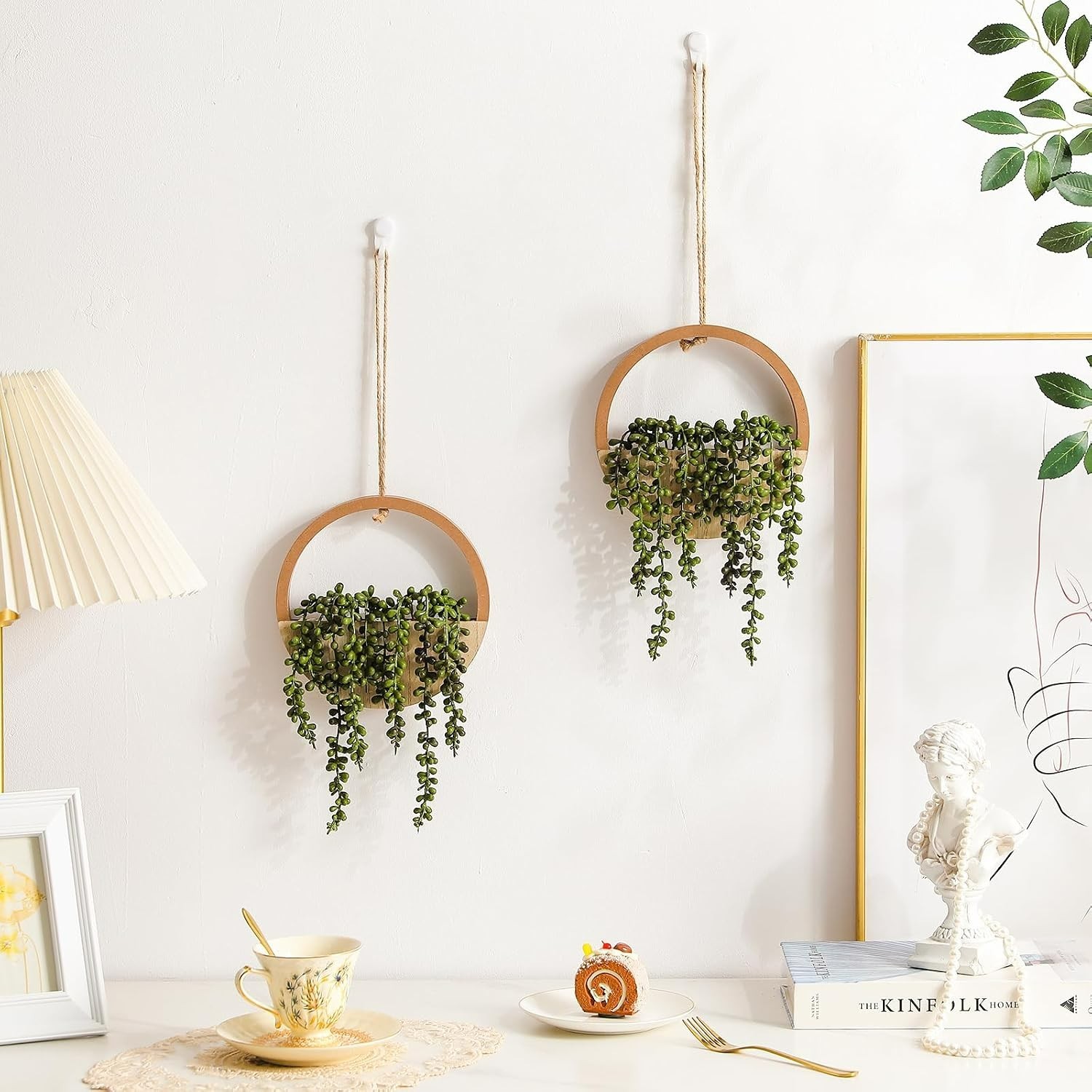 Realistic String of Pearls Hanging Plants – Perfect for Home & Office Decoration