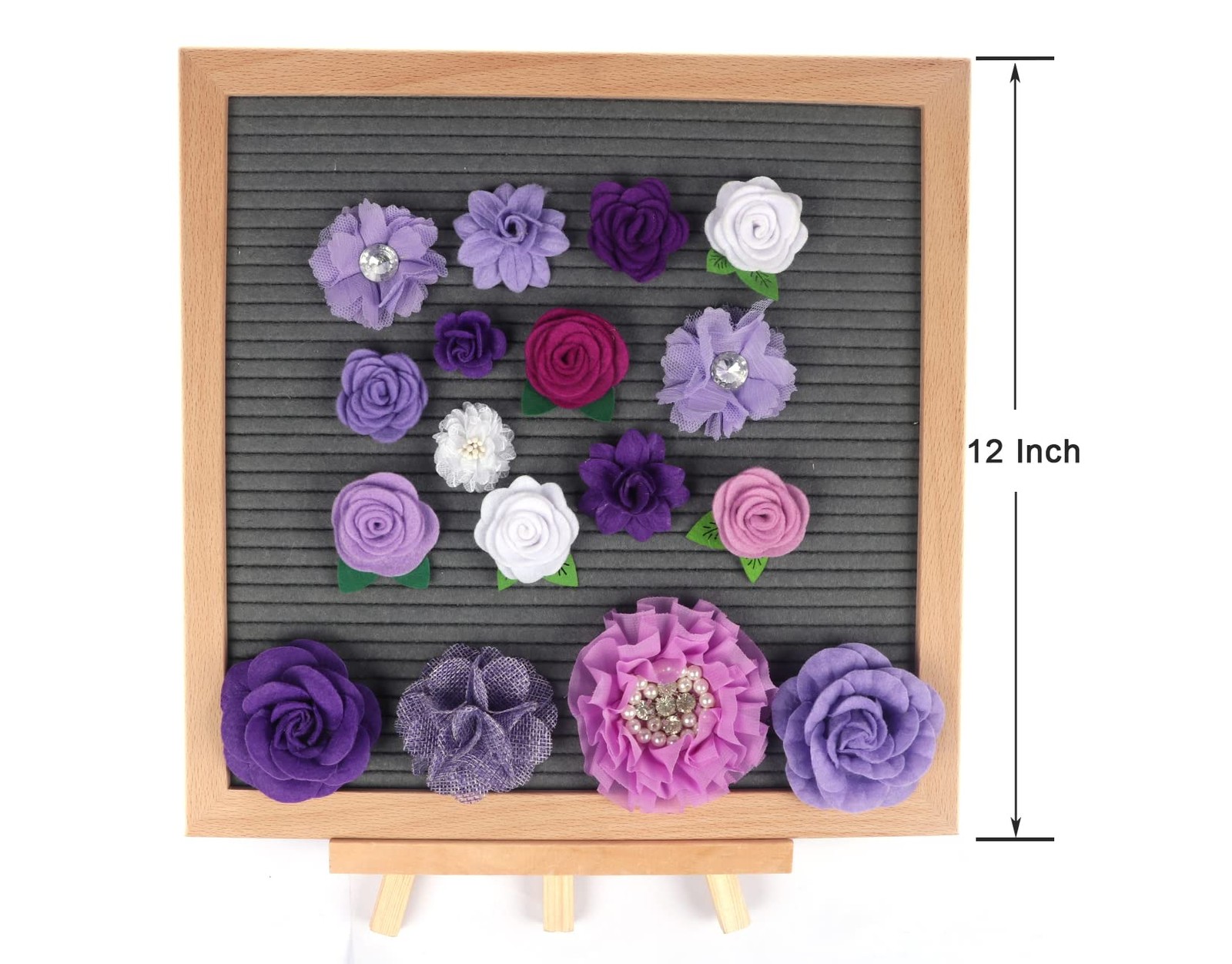 16pcs Bulk Felt Flowers Fabric Flower for Letter Boards Message Board Decor F…