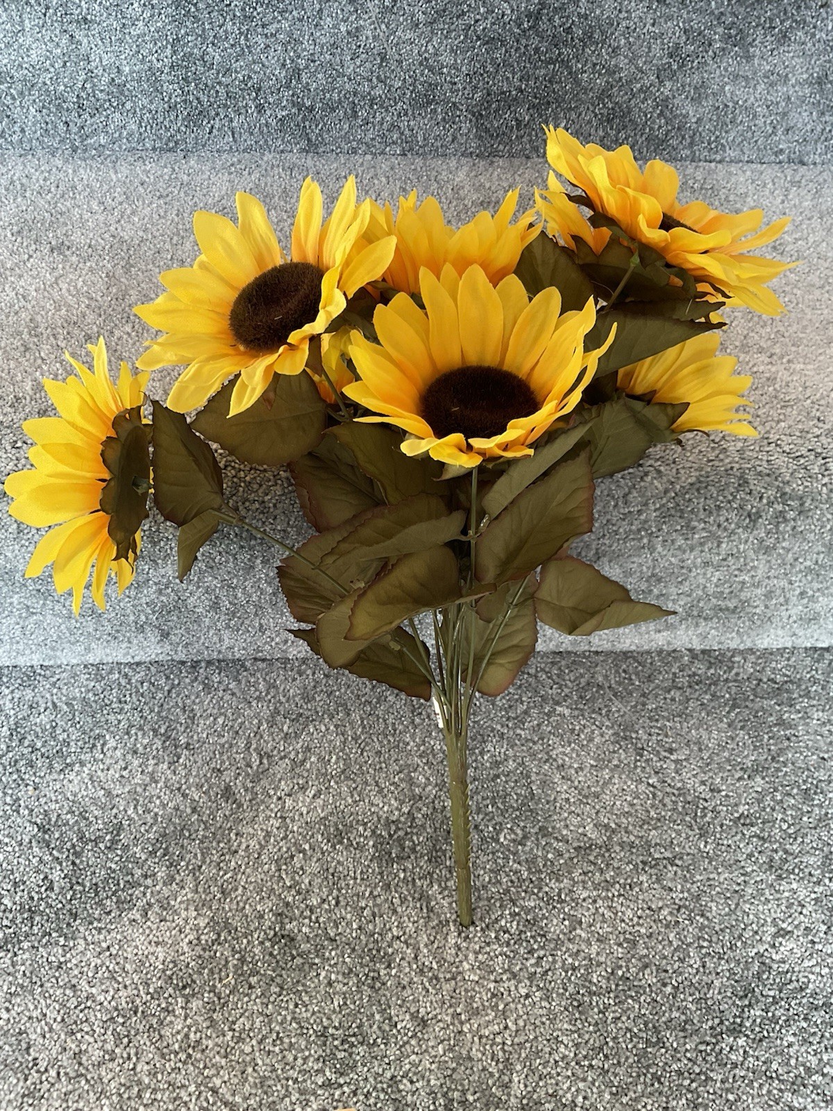 Artificial Fall Sunflower Bouquet ~ 18” Tall ~ (11) Heads ~ Fall Decor