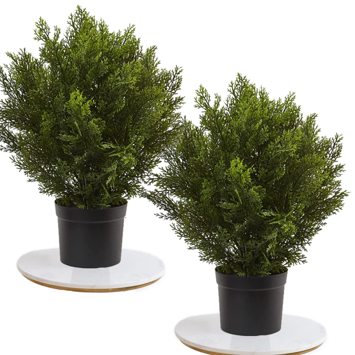 —33Inch/2.6 FT Outdoor Artificial Boxwood Garden Torch Shaped Topiary Tree Ar…