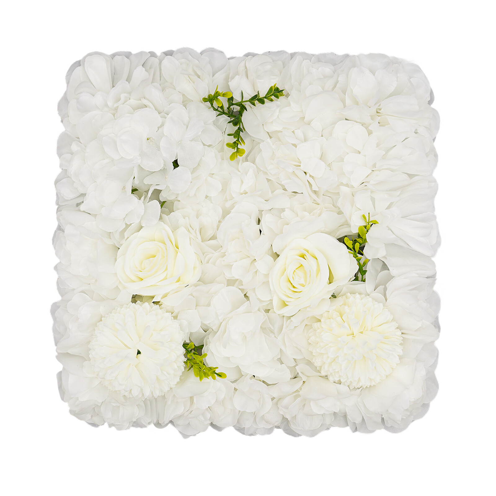 3D Flower Wall Panel-12pcs Artificial Flower Wall Background Silk Rose Mat