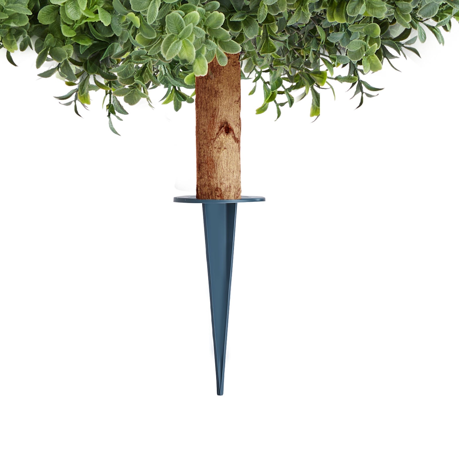 VEVOR Artificial Topiary Boxwood Tree with Ground Spike 22 Inch Faux Shrub