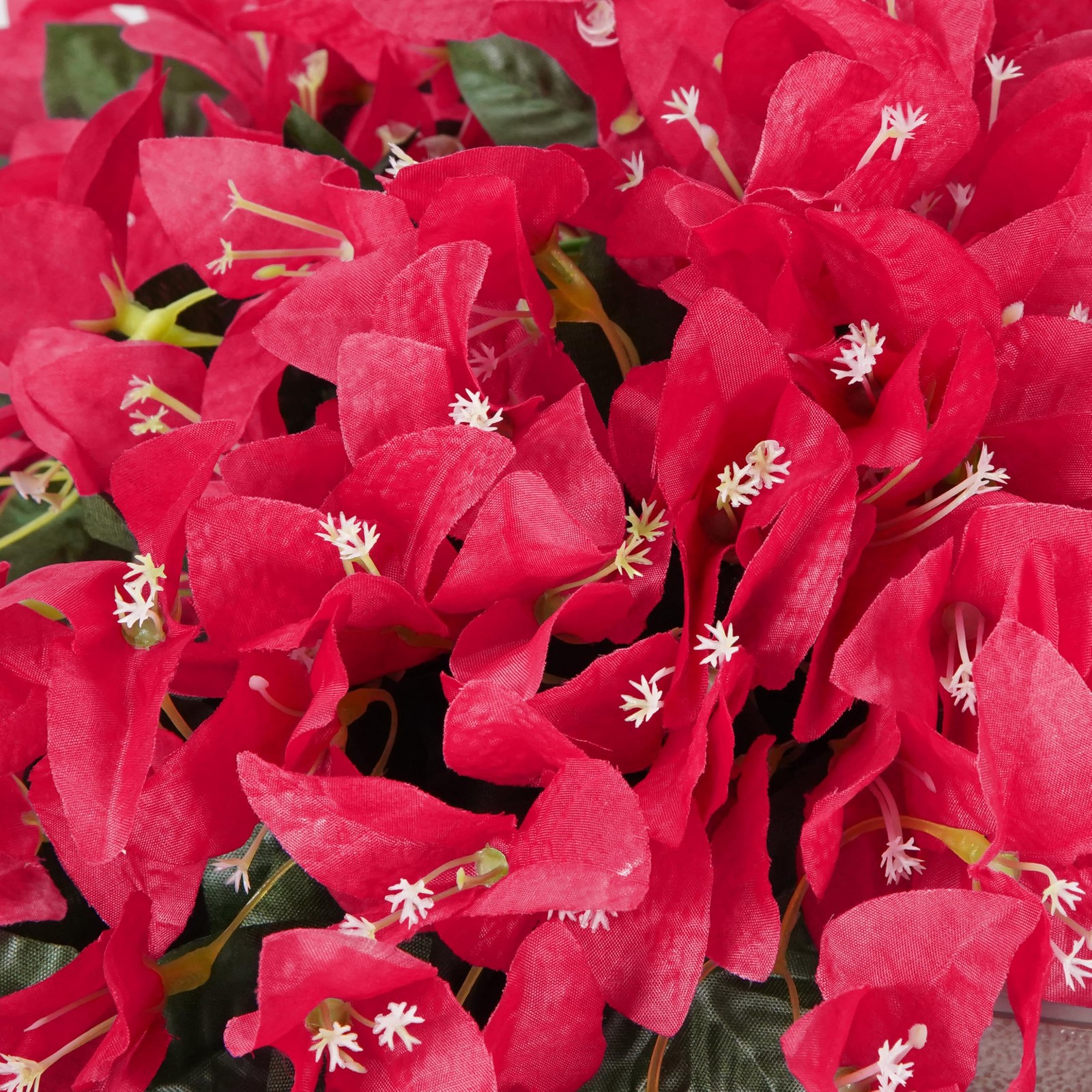 Bougainvillea Artificial Flowers Outdoor Decor – 2PCS Faux Silk Vines, UV Res…