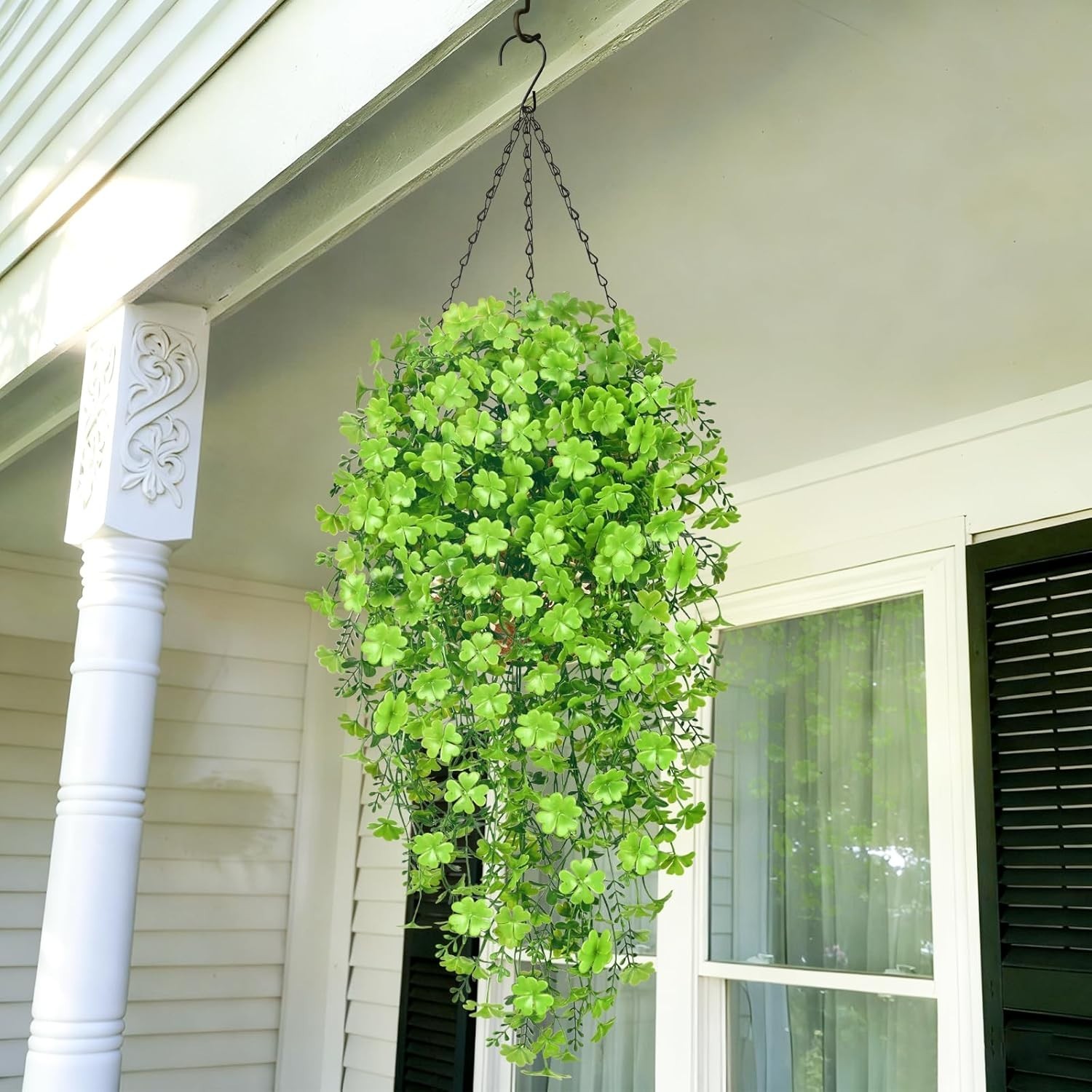 4pcs Fade Resistant Artificial Hanging Plants for Home and Office Aesthetics
