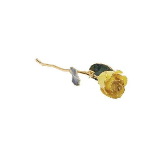 Genuine 24K Gold Yellow Rose