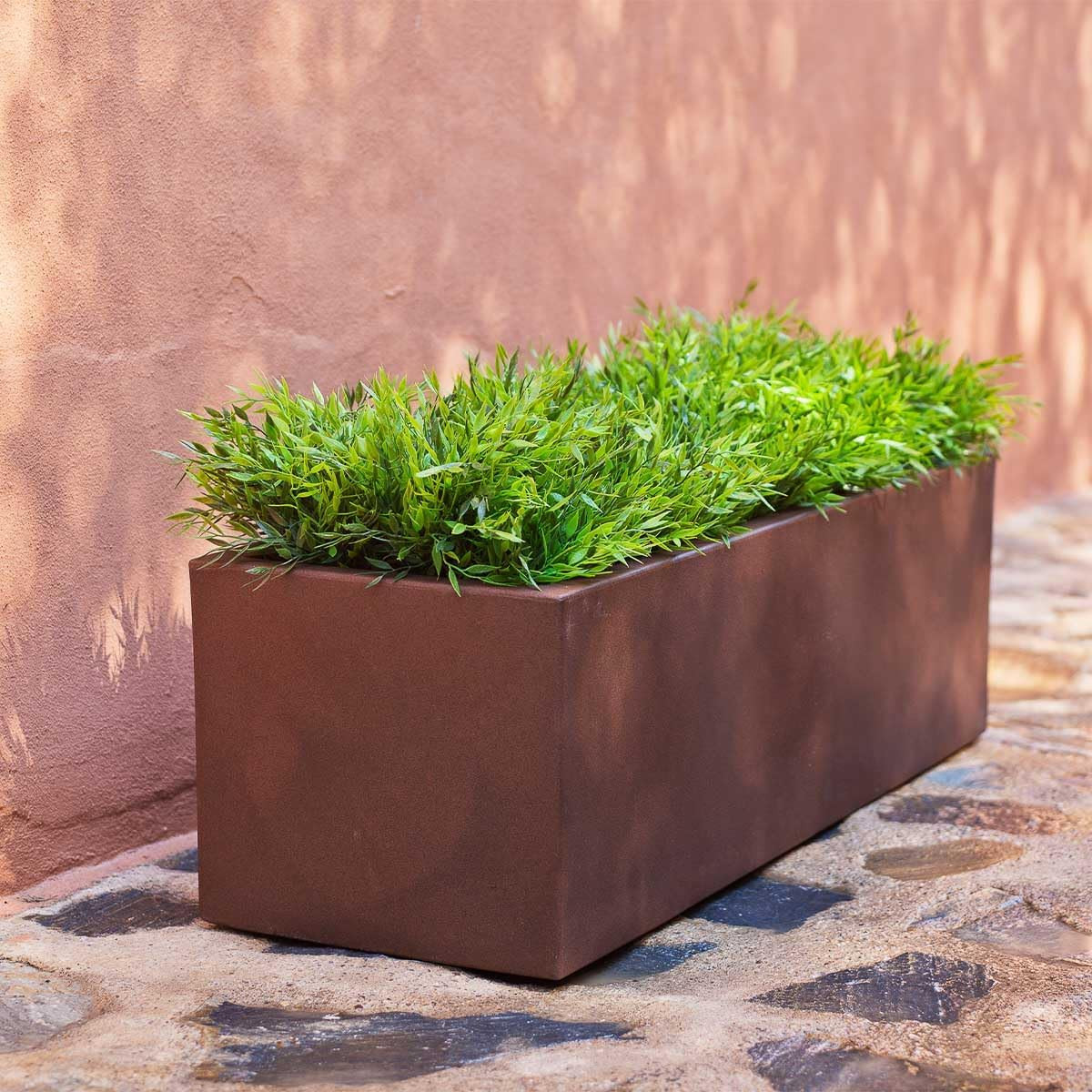 White Rectangular Flower Box – UV Resistant Indoor/Outdoor Planter (100×40 cm)