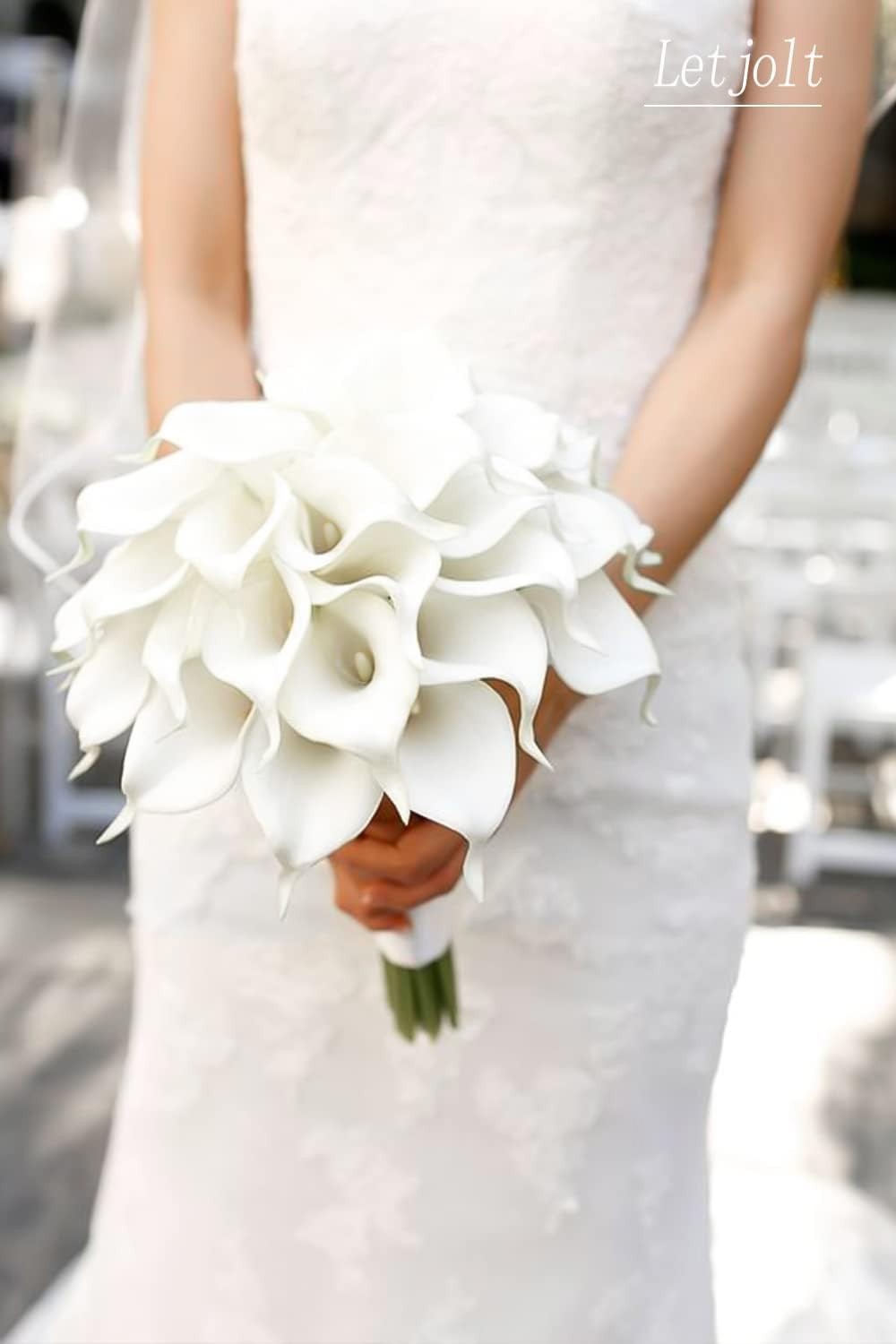 Lifelike White Calla Lily Bouquet – 12 Maintenance-Free Flowers for Any Event