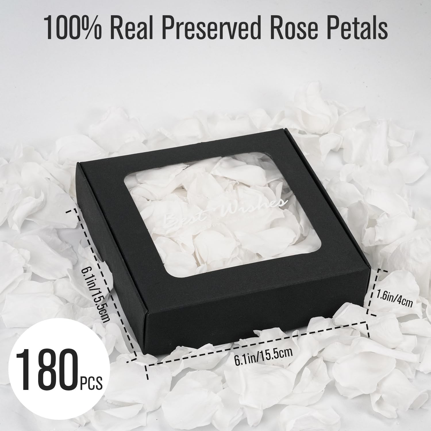 180+ pcs Real Preserved Rose Petals 1.75oz for Wedding Decor, Romantic Night,…