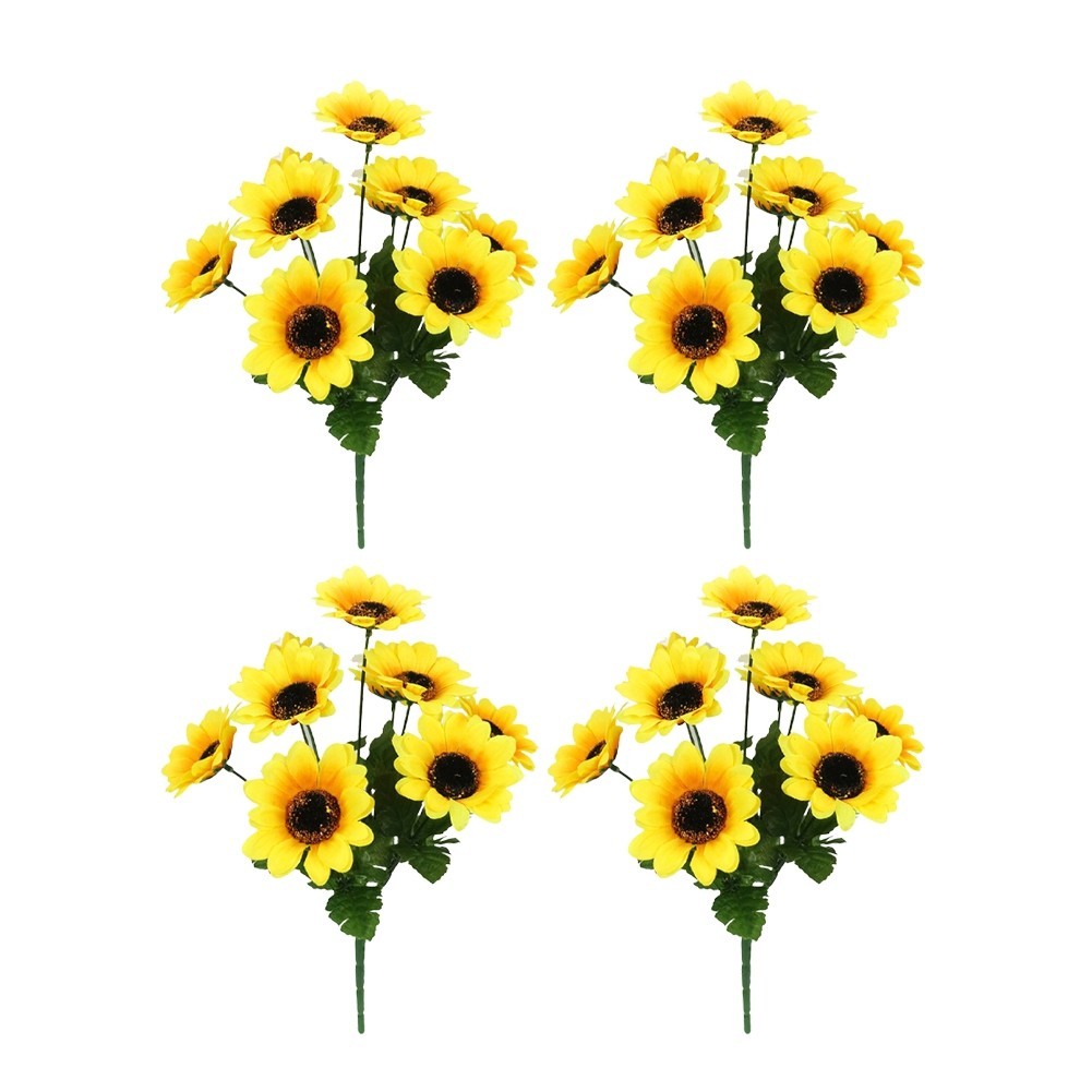 Bright For and Cheerful 4pcs Sunflower Bouquet 9 HeFor ads for Your Home