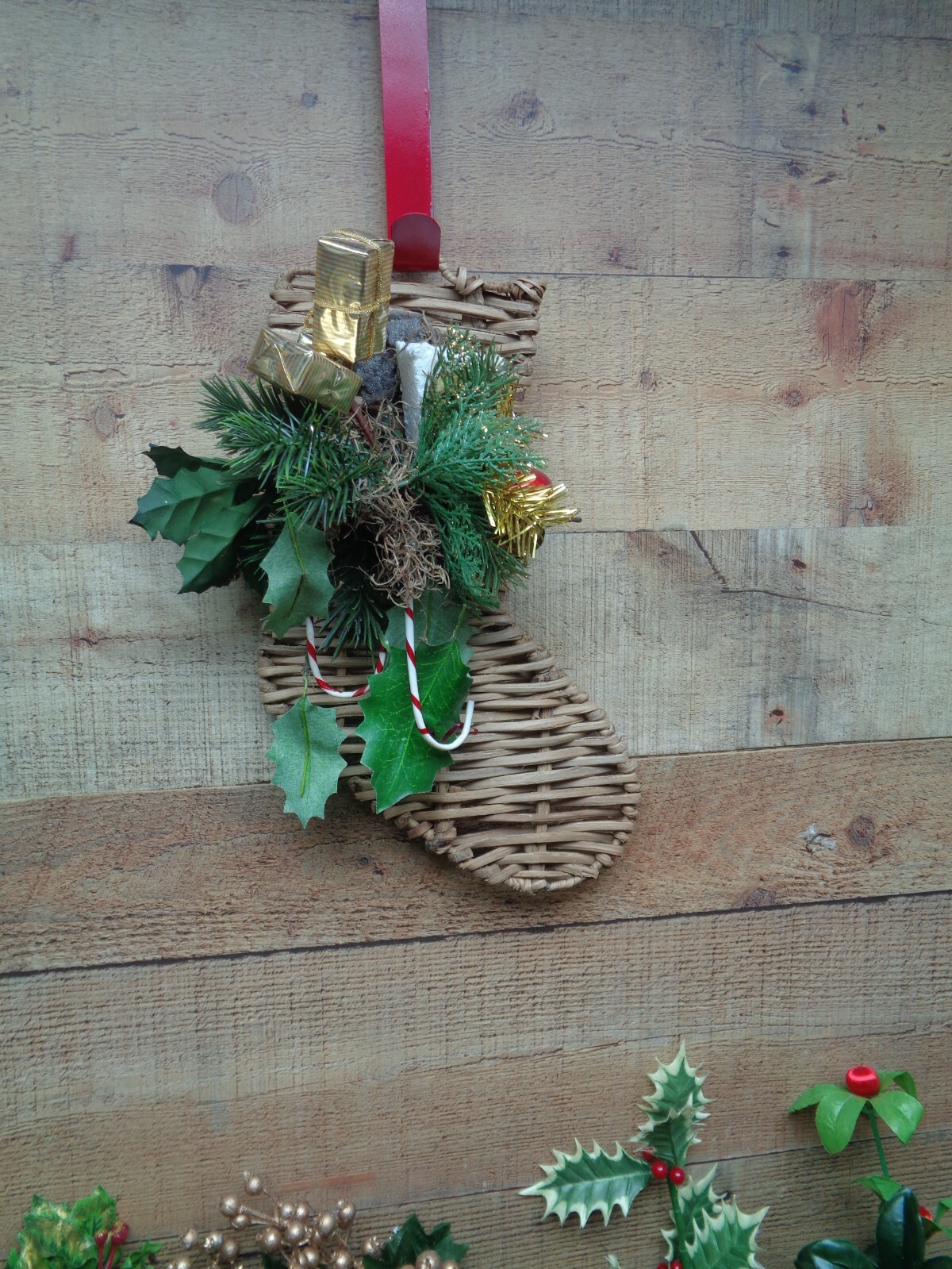 Vintage Silk Christmas Greenery Decor Wreath Floral Stems Candle Rings Lot of 20