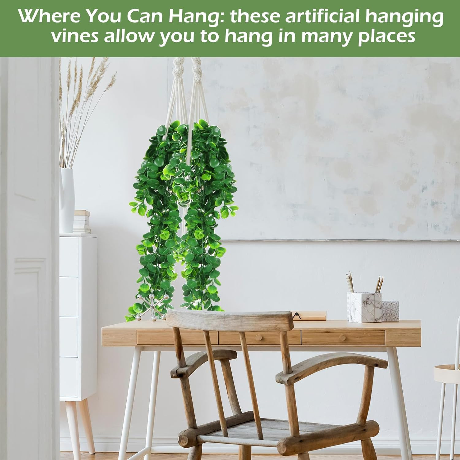 24 Pcs Artificial Ivy Vines – Lush Greenery for Indoor & Outdoor Decor