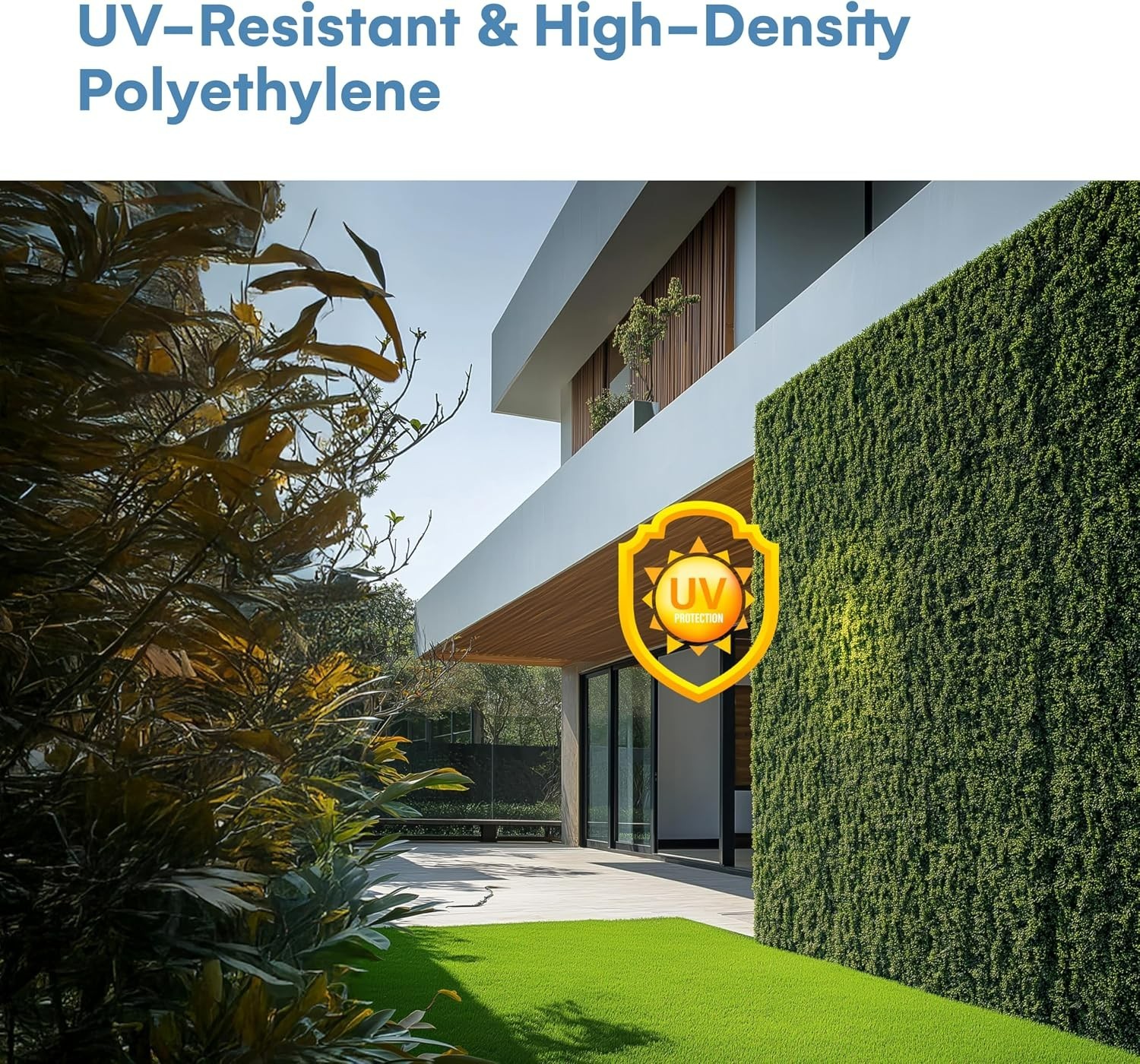 DIY-Friendly Greenery Wall Panels 20”x20” – 6 Pack with Accessories Included