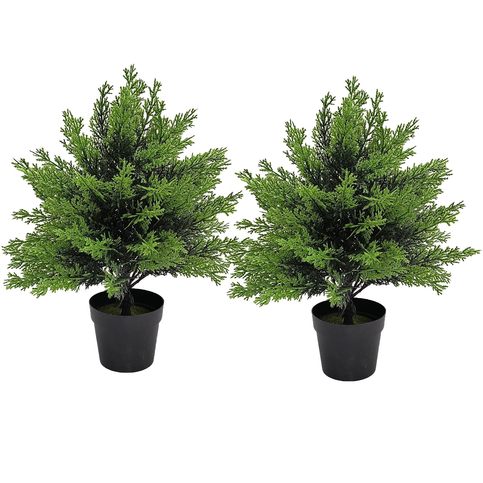 NAWEIDA Artificial Potted Small Topiary Ball Tree, 16 Inch, Indoor Outdoor UV…