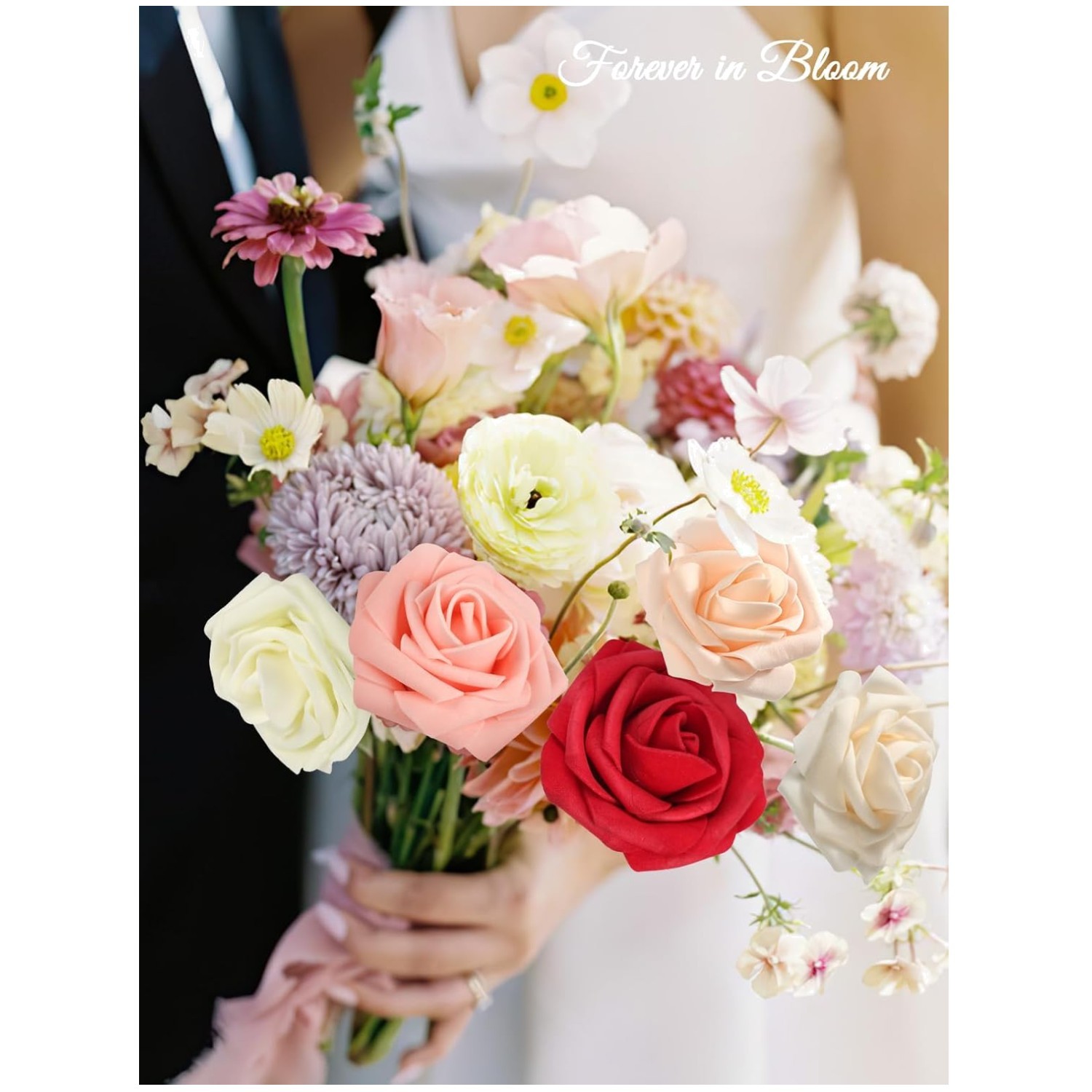 Artificial Roses for DIY Wedding Bouquet