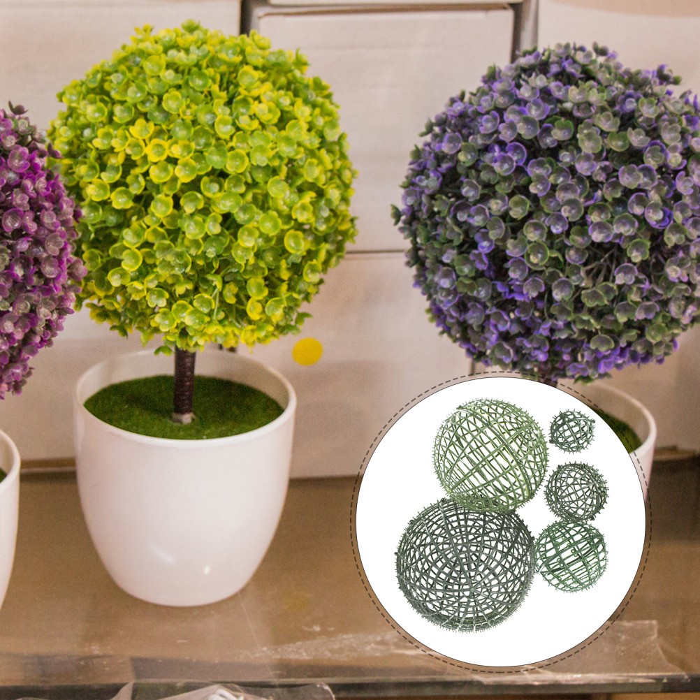 5 Pcs Flower Arrangement Ball Inner Liner Plant Support Frame Cage