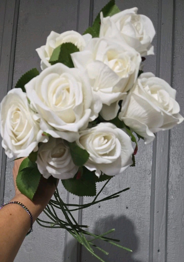 Artificial Flowers Variety Garland Roses Eucalyptus Peonies Reed Grass Pampas