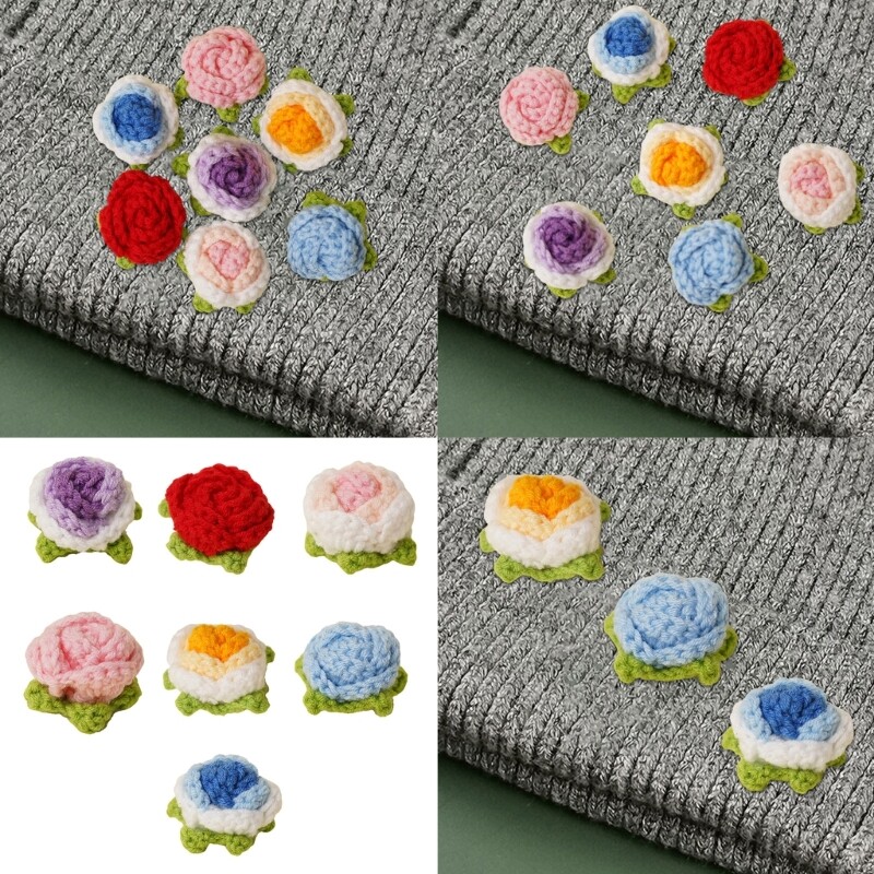 Knitting Crochet Flower Beautiful Knitted Flower for Friend