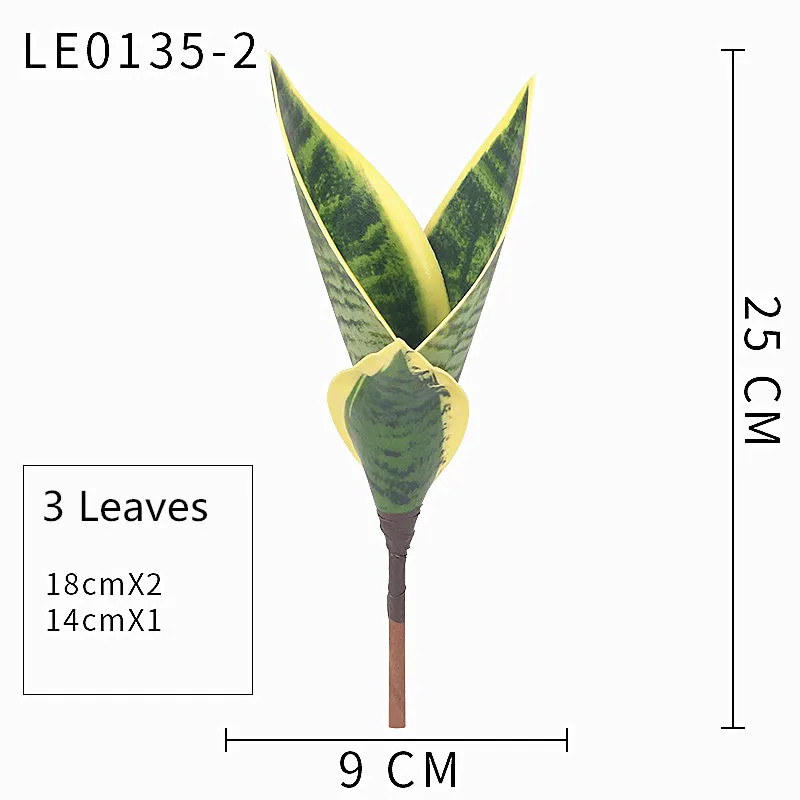 Artificial Succulent Plants Tropical Fake Leaf Bonsai for Home & Party Decor