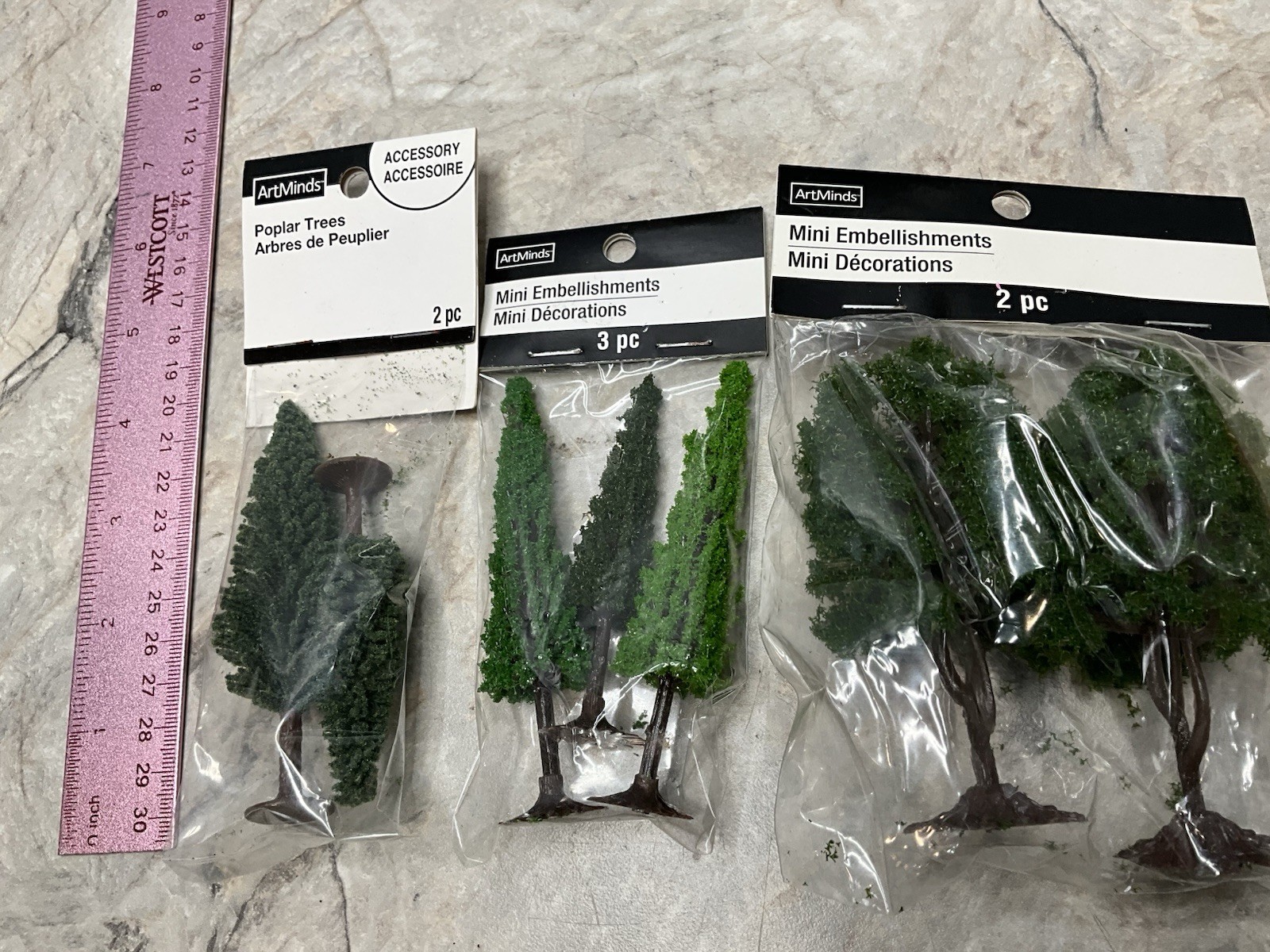 Better Homes & Gardens Sheet Moss Mini Trees Lot Village Zen Fairy Garden Poplar