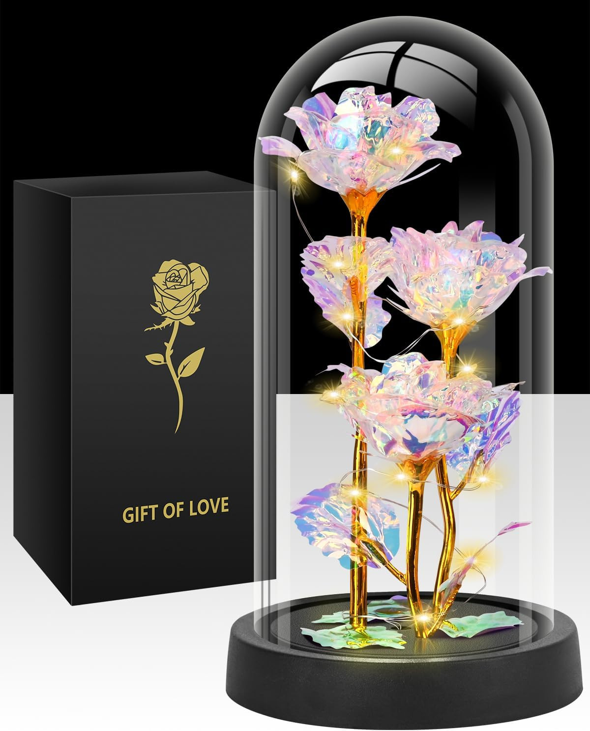 Valentines Day Rose Gifts for Her, Womens Gift for Birthday Gifts for Women Mom