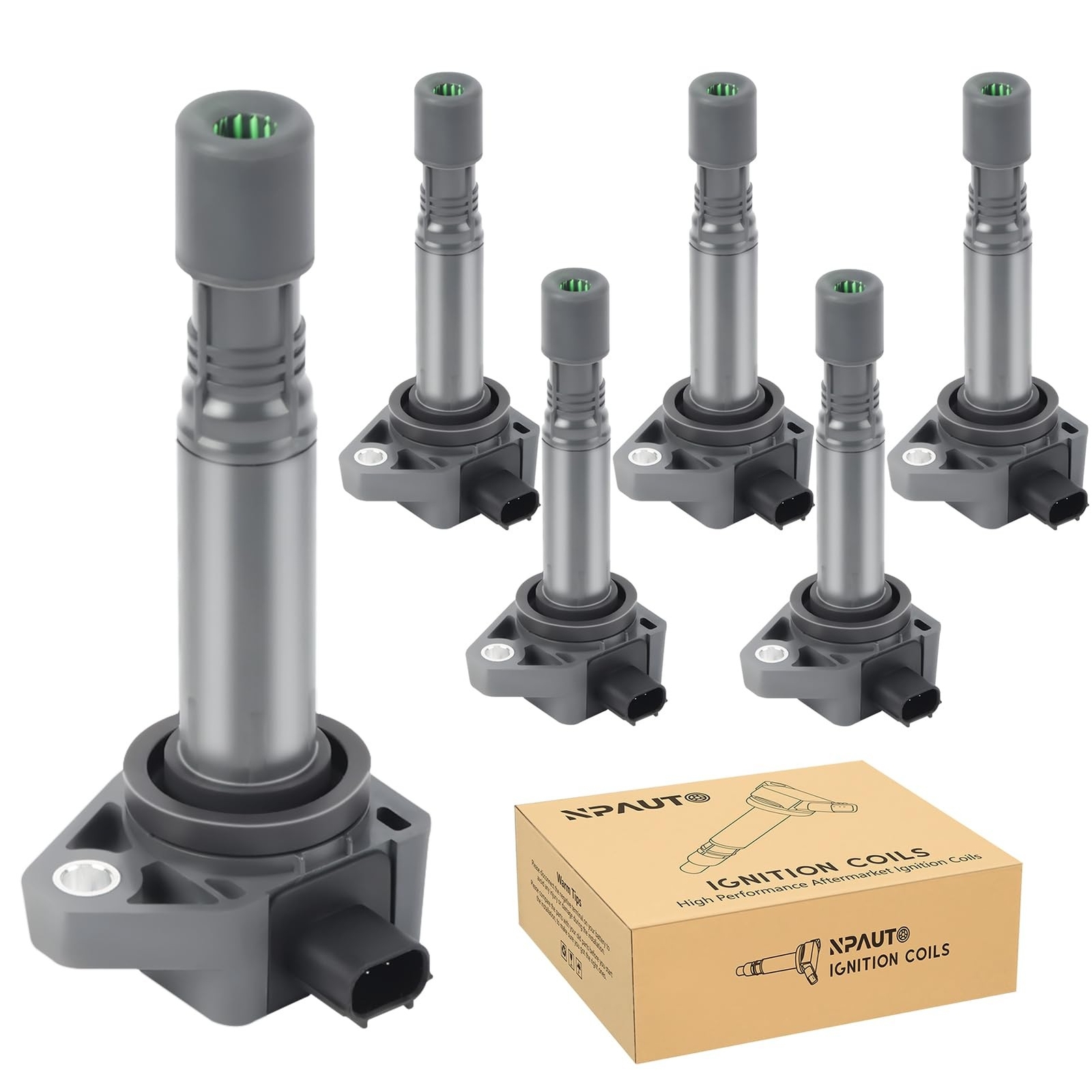 Ignition Coil Pack Set of 6 compatible with 3.5 3.7 V6 Honda Odyssey Accord P…