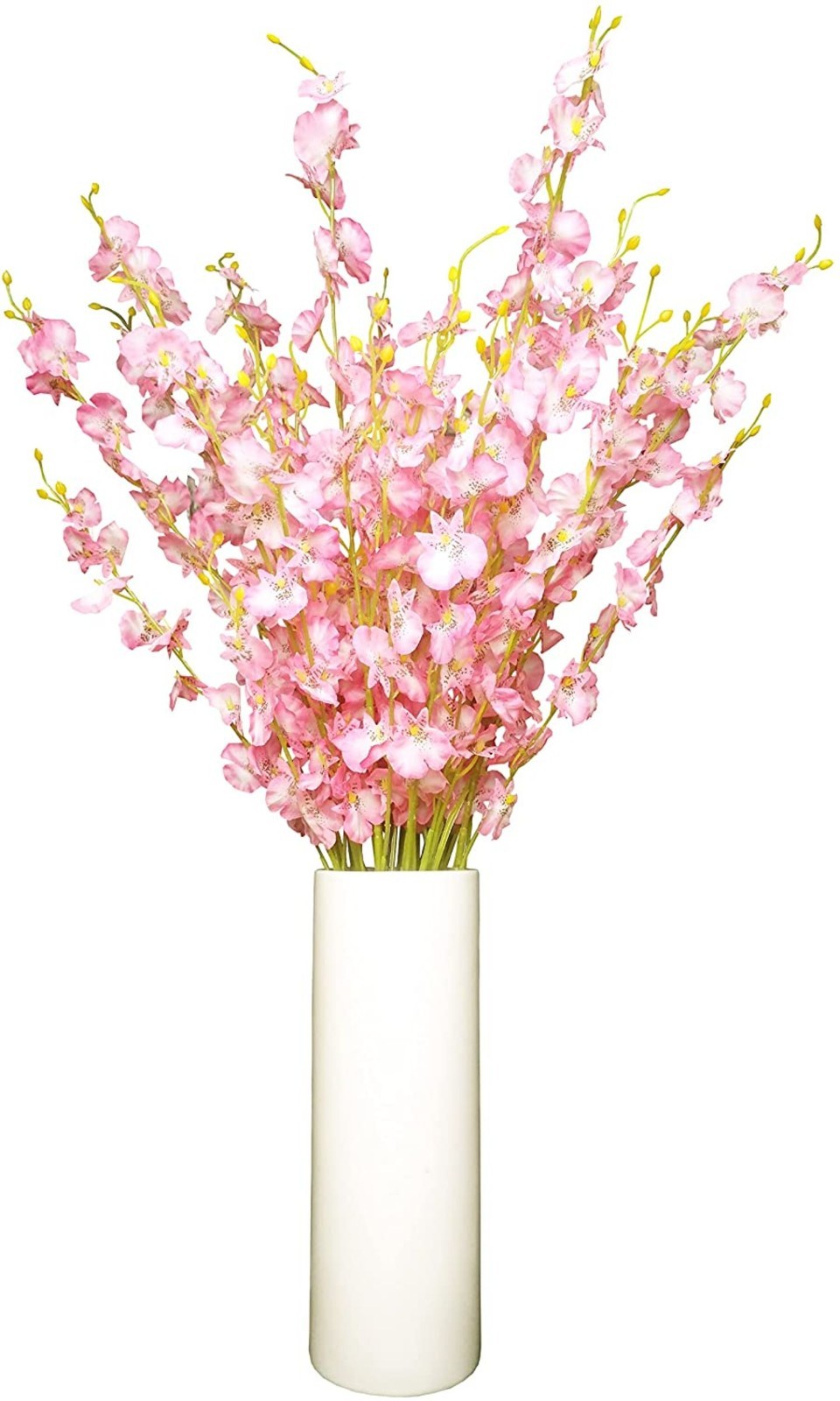 12pcs 37″ Artificial Dancing Lady Orchids Flowers Silk Tall Floral Stems