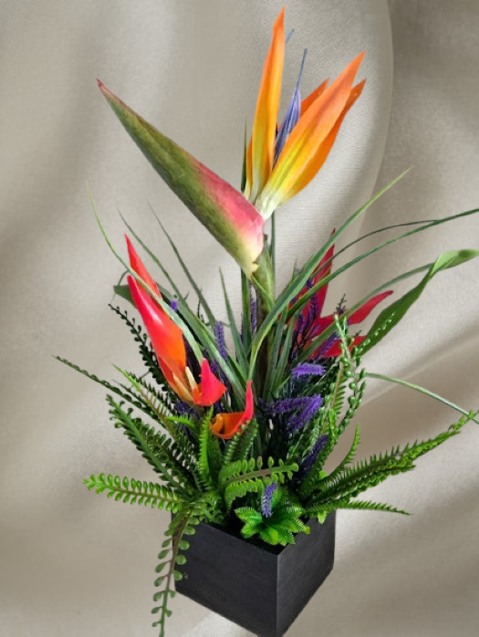 Artificial bird of paradise table decoration, weddings, centerpiece OR