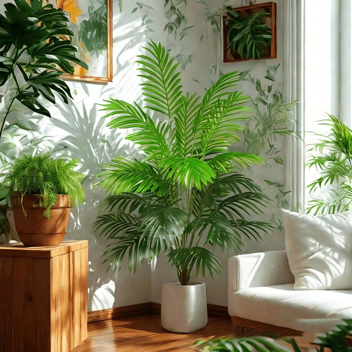 1 Piece – 24 Leaves (92cm) Tropical Rainforest Style Wide Leaf Artificial no pot