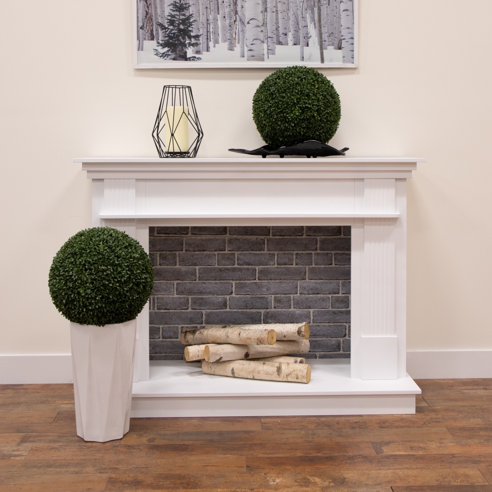 19” Boxwood Topiary Ball w/1988 Lvs UV (Indoor/Outdoor) Home Decor. Retail $327