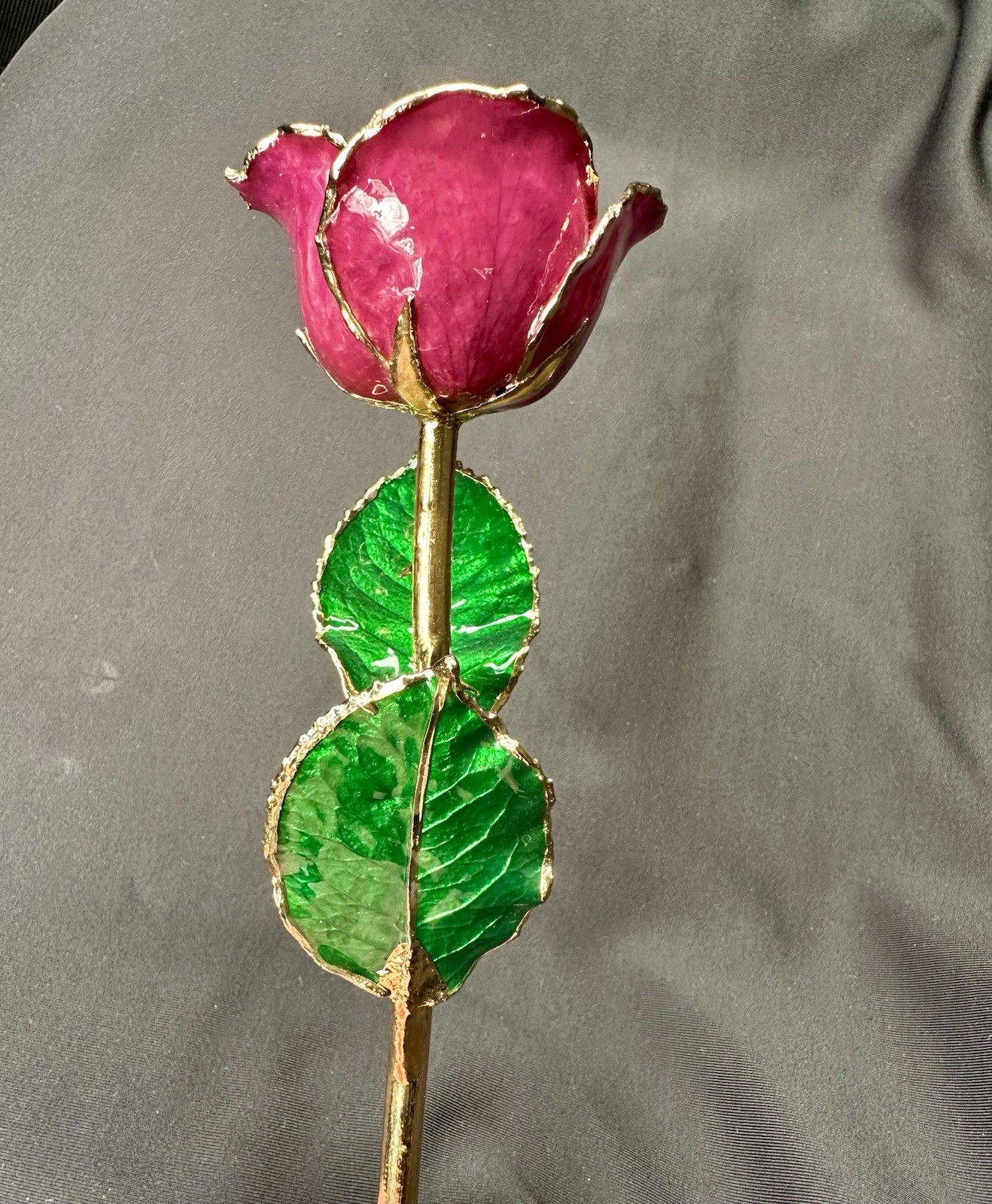 The Forever Rose 11” Real Rose Dipped in 24K Gold Valentines Day Gift – Lot Of 3
